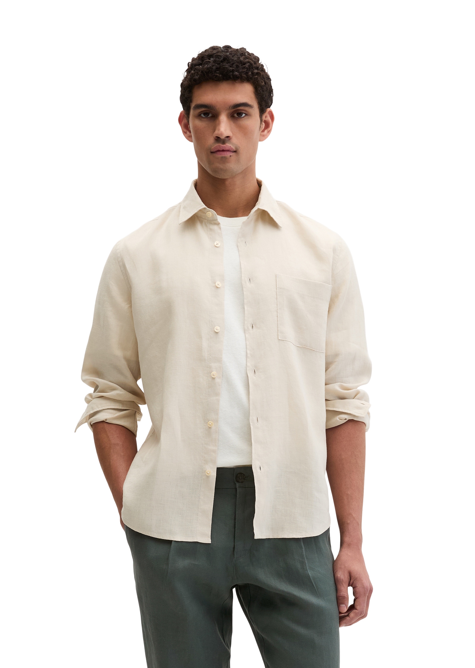 Marc OPolo Leinenhemd im klassisch cleanen Look günstig online kaufen