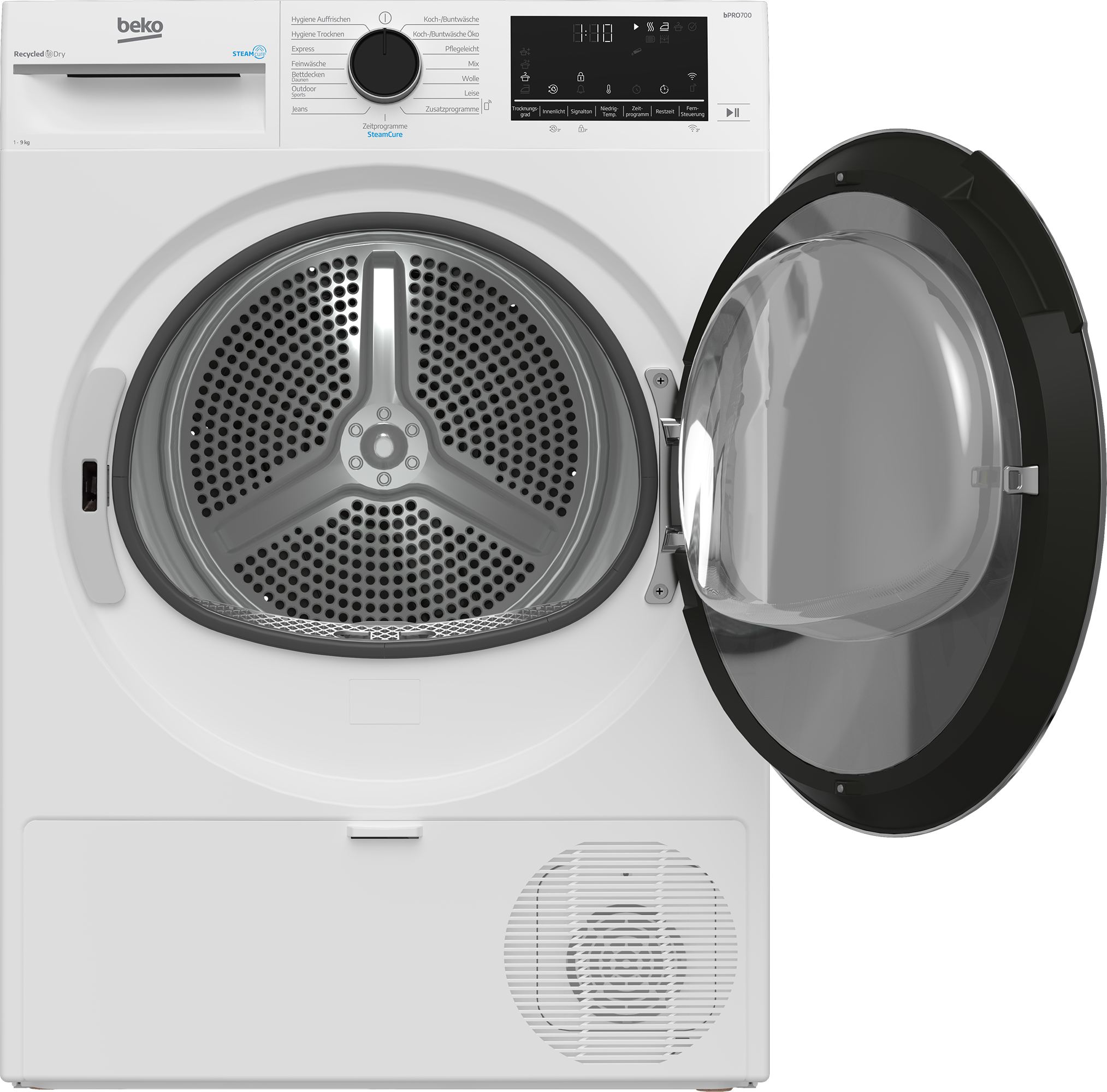 BEKO Wärmepumpentrockner "B7T89209", Energieeffizienz: A (A-G), weiß, B:59,8cm H:84,6cm T:67,2cm, Trockner, Die AquaWave Trommel bewegt die Wäsche sanft und effektiv 3