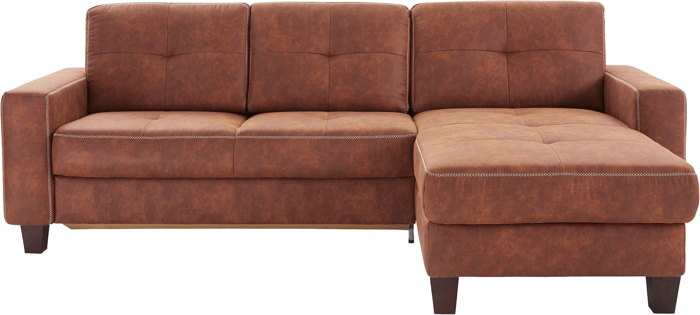 Places of Style Ecksofa "Varese", wahlweise mit Bettfunktion und Vorziehfun günstig online kaufen