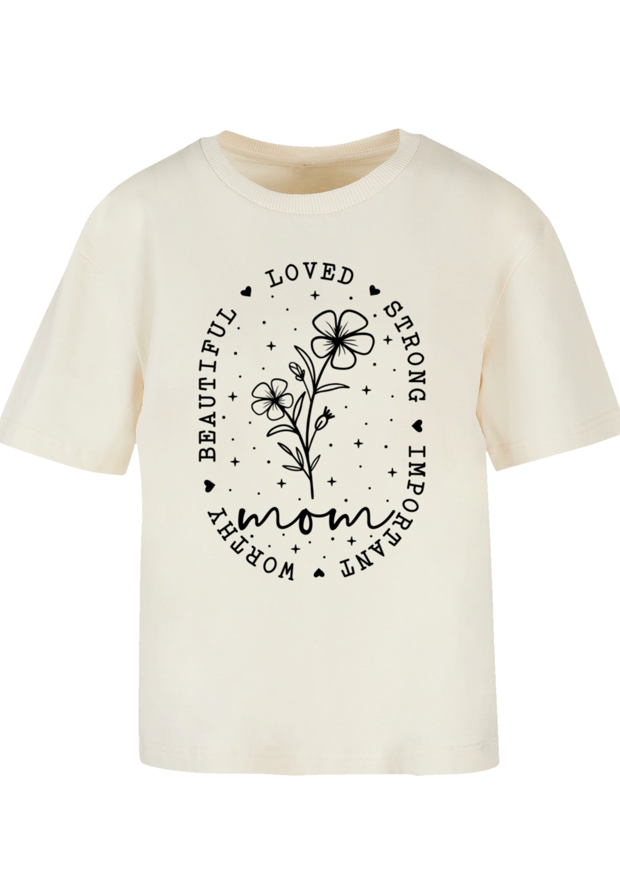 F4NT4STIC T-Shirt »Mothers Day Black Art Print for Mom Best Mom Ever«, Premium Qualität