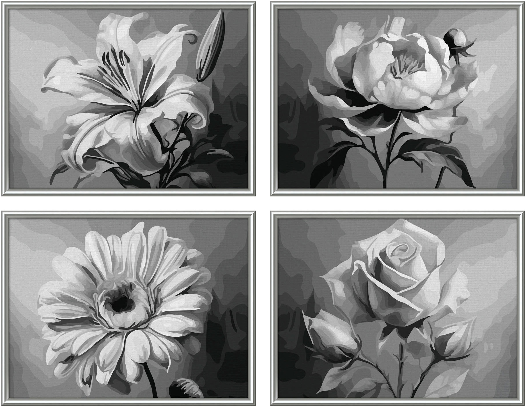 Schipper Malen nach Zahlen »Meisterklasse Quattro, Blumenvielfalt«, Made in Germany