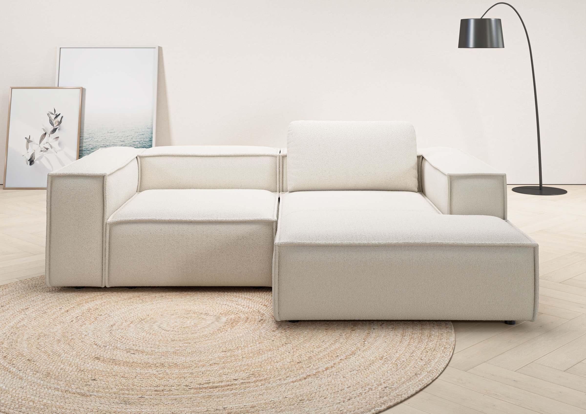 Places of Style Ecksofa "Watertown, kompakte L-Form, 246 cm breite für klei günstig online kaufen