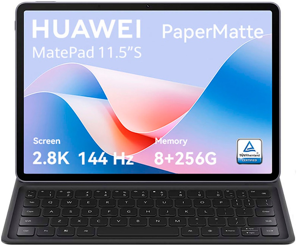 HUAWEI Tablet "MatePad 11.5 S 8+256 GB inkl. Black Keyboard", B:19,2cm H:7,1cm T:27,5cm, grau, Tablets_EBookReader
