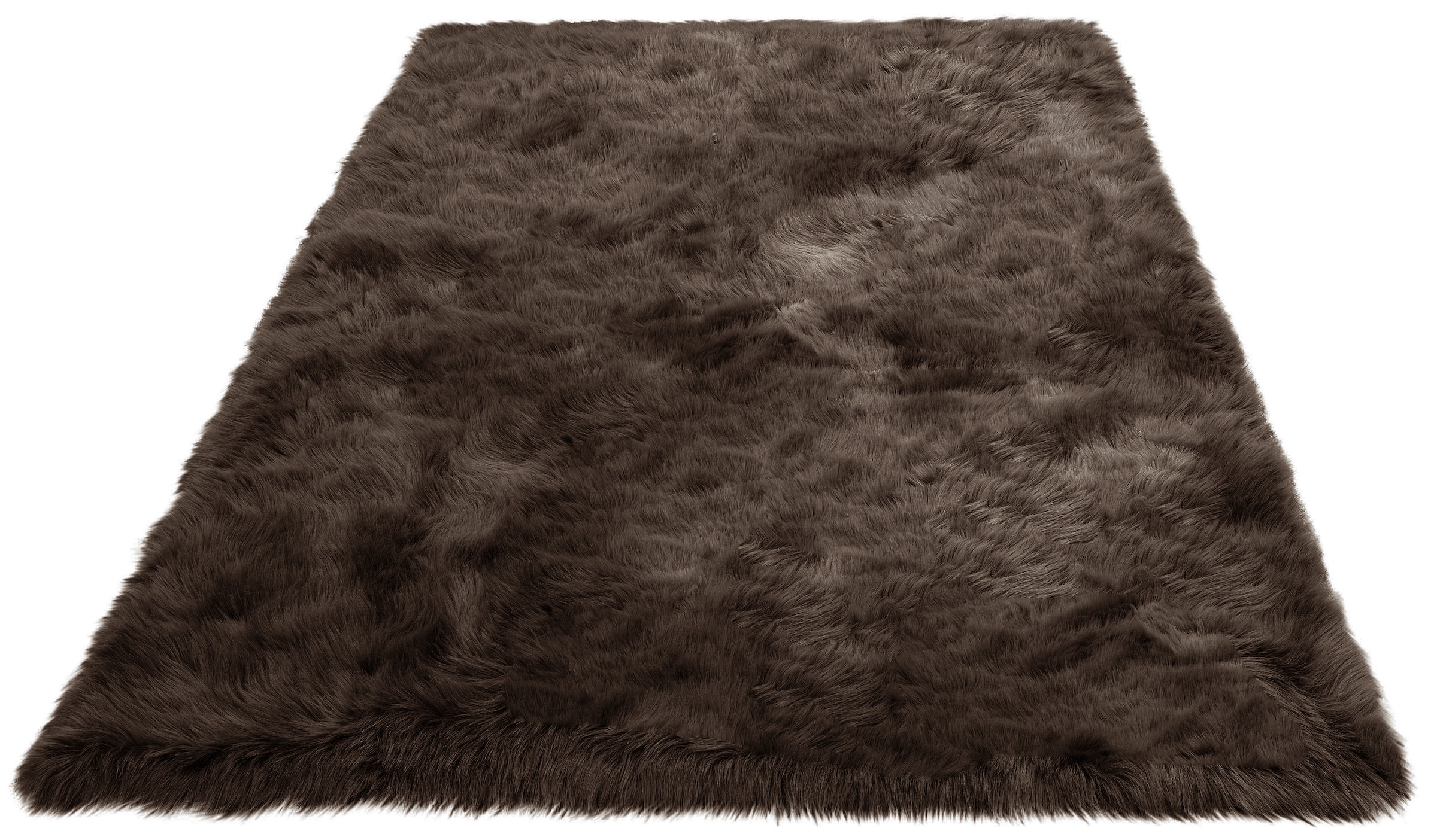 OTTO home Hochflor-Teppich »Valeria, Fellteppich, kuschelig, flauschig« rechteckig 60 mm Höhe Kunstfell, weiche Teppiche, Wohnzimmer, Schlafzimmer, Esszimmer