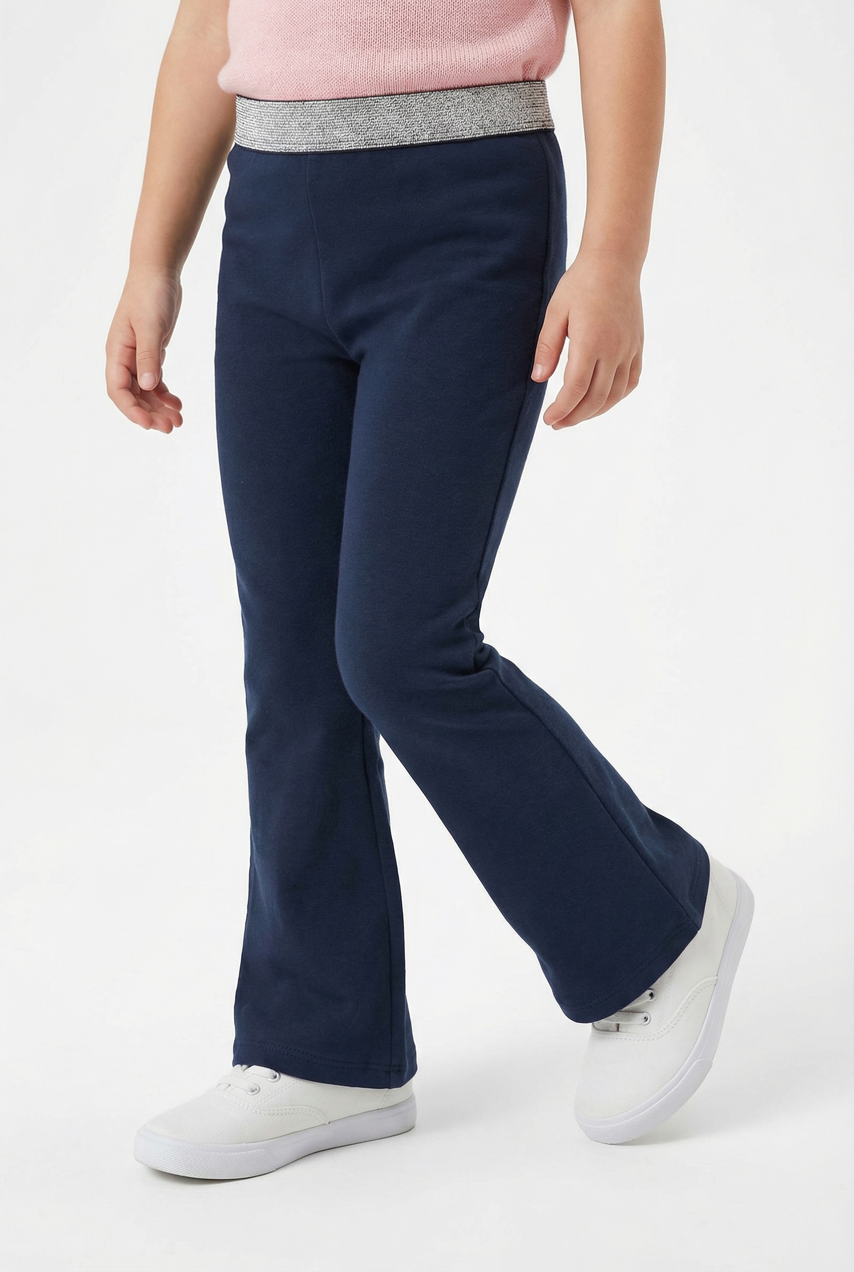 s.Oliver Junior Leggings mit Glitzerbund und leichtem Schlag