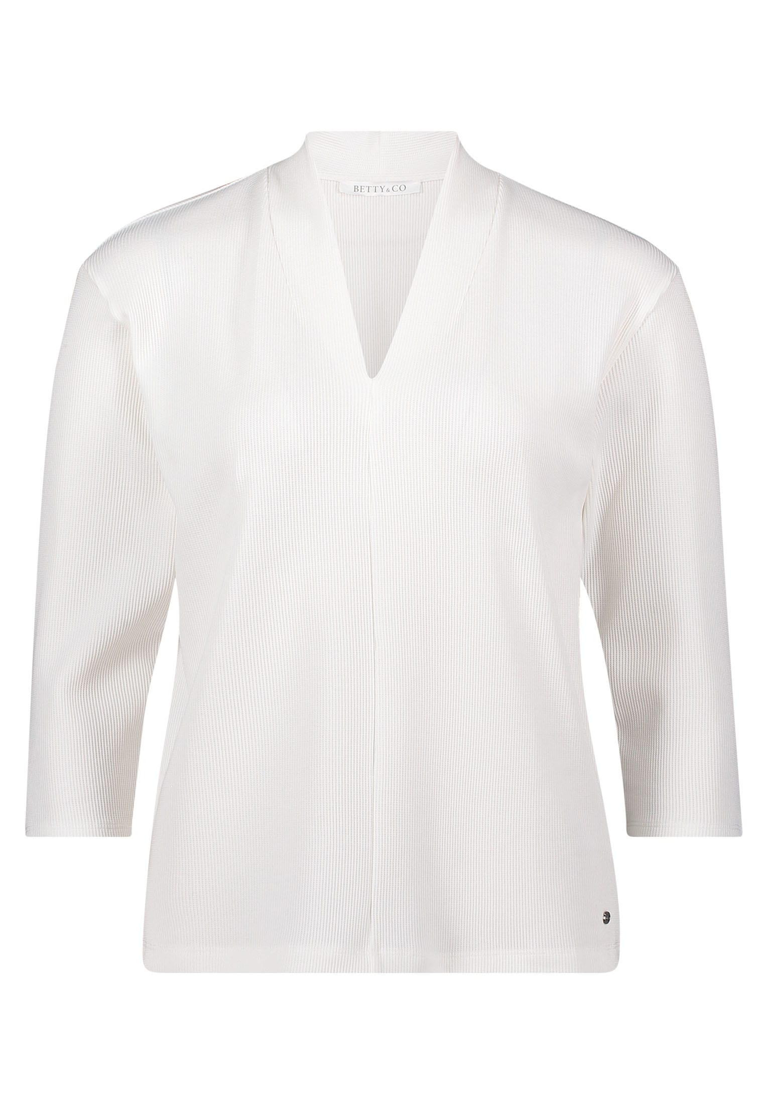 Betty&Co 3/4-Arm-Shirt »Betty & Co Casual-Shirt mit V-Ausschnitt«, (1 tlg.)