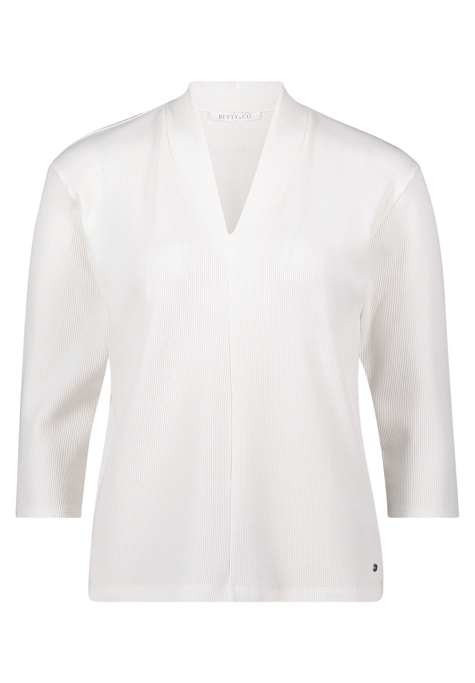 Betty&Co 3/4-Arm-Shirt "Betty & Co Casual-Shirt mit V-Ausschnitt", (1 tlg.) günstig online kaufen