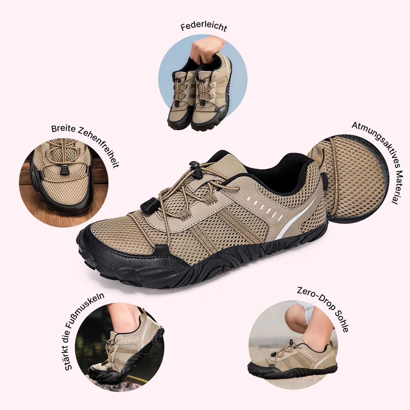 DOTALES Barfußschuh »Stride Barfußschuhe Damen & Herren Barfuß Sneaker«  Minimalschuhe