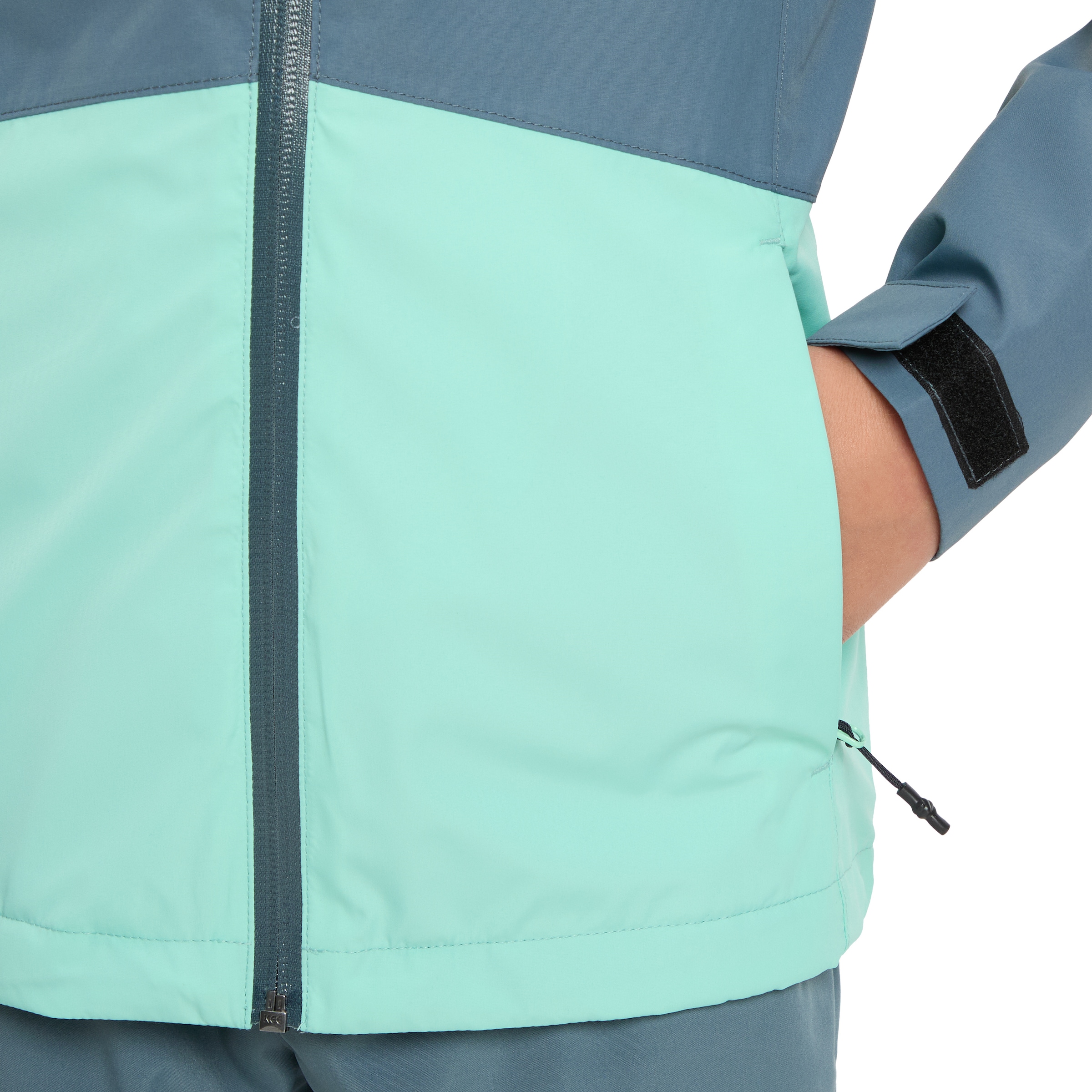 McKINLEY Outdoorjacke »MÄ.-FUNKTIONS-JACKE ALLALIN LT G« mit Kapuze Kontrasteinsatz im Colorblocking-Look, verstellbarer Riegel am Arm