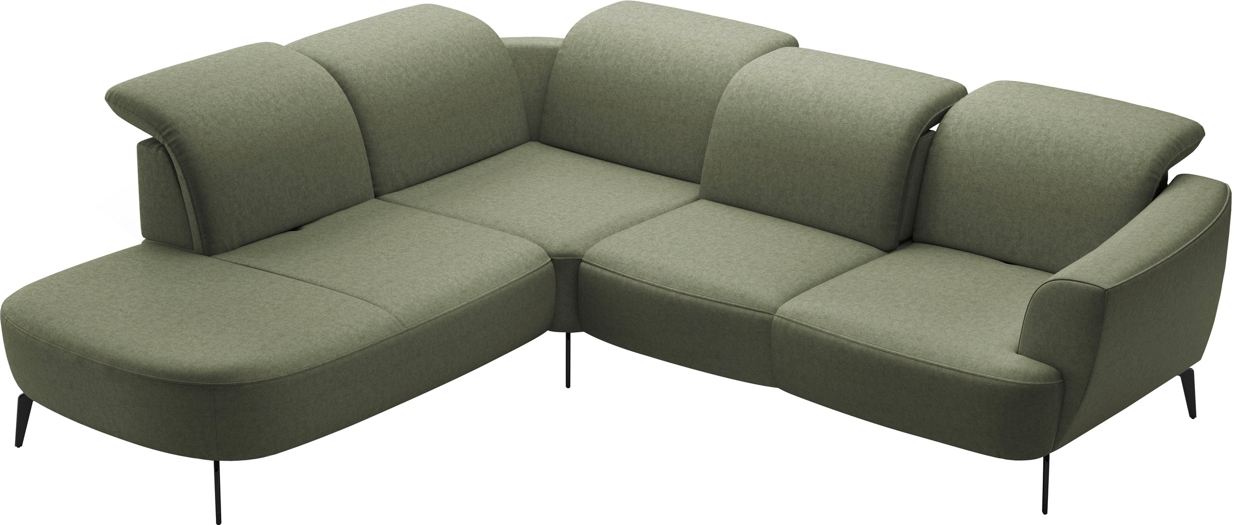 sit&more Ecksofa »Zoe«, ink.Sitztiefenverstellung, wahlweise mit Kopfteilverstellung