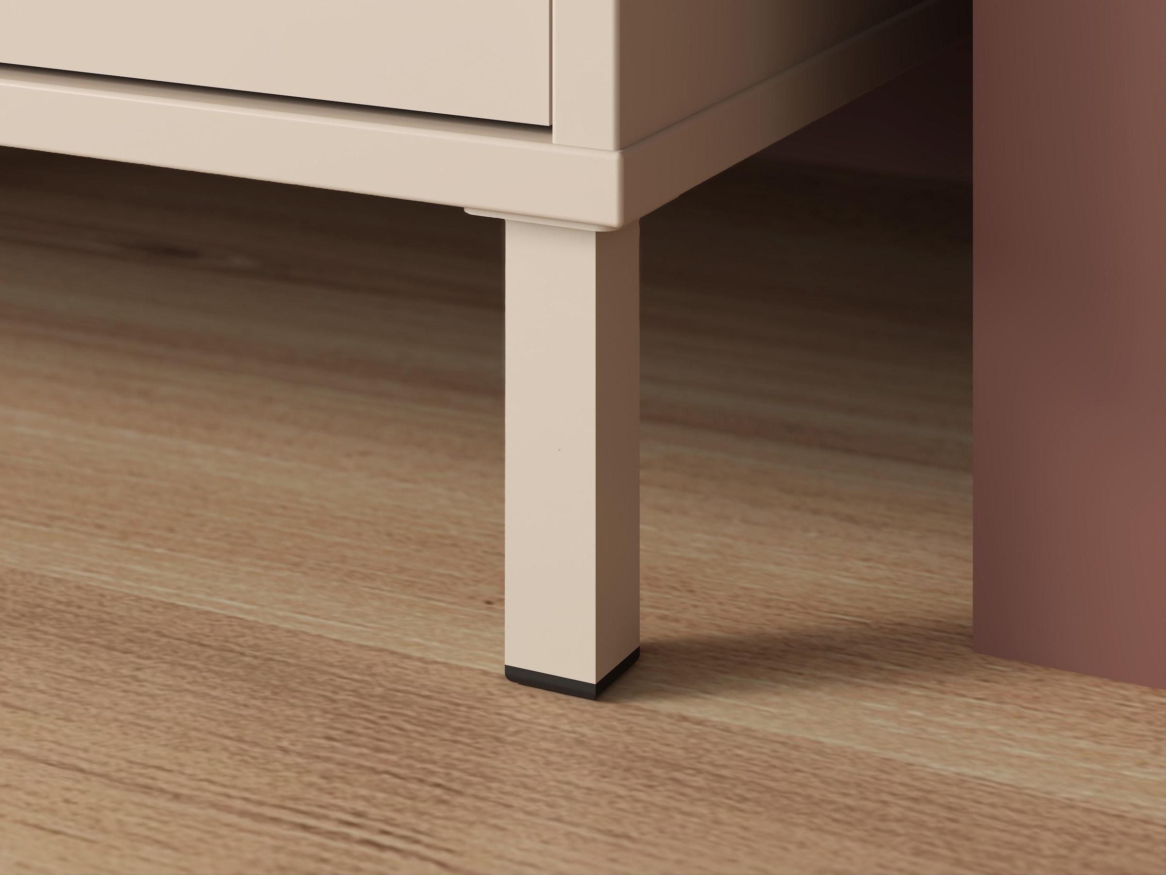 FORTE Mehrzweckregal »Milles« Metallbeine, trendiges Dekor, Vollauszug B/H/T 58,9/201,6/41,5