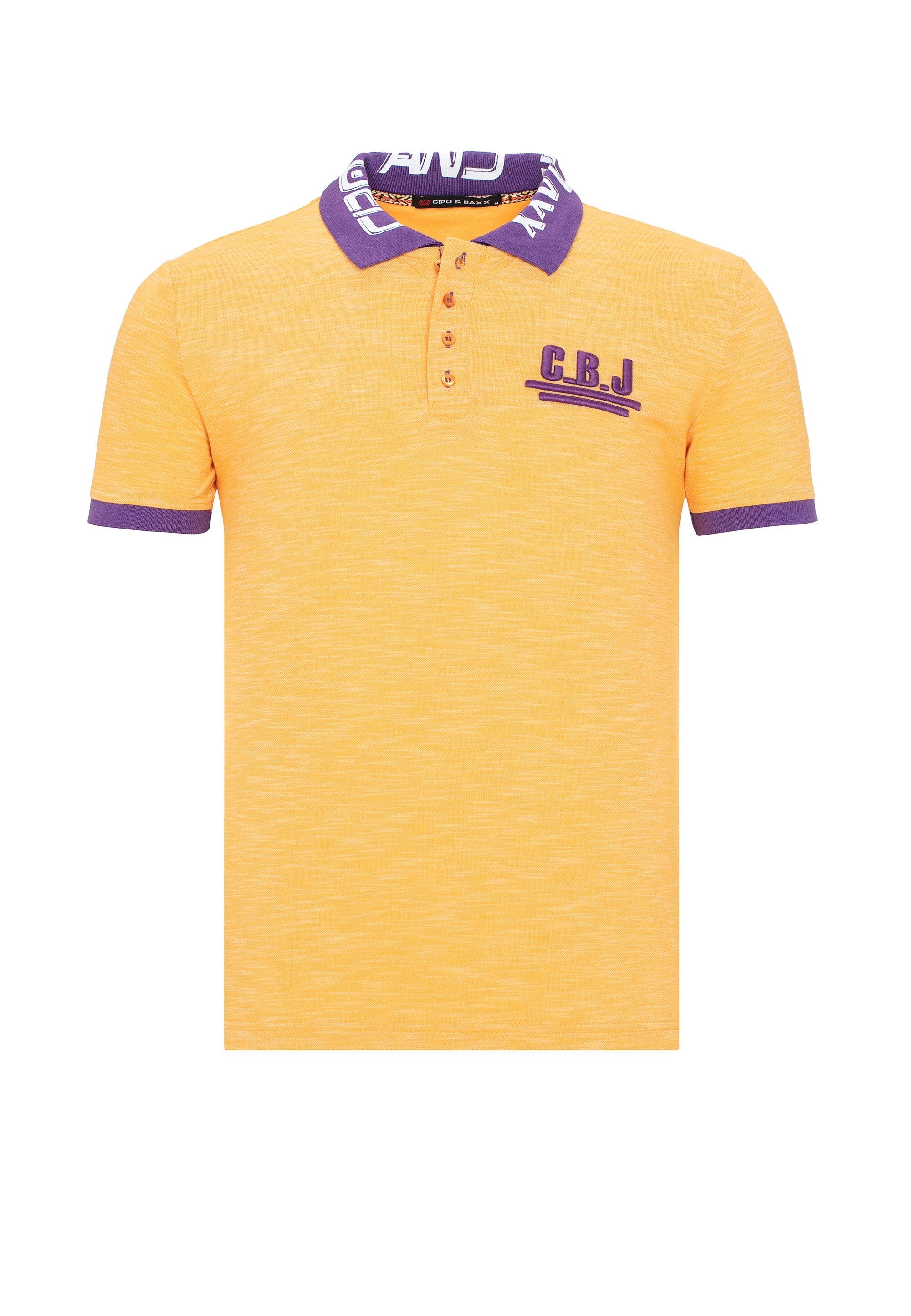 Cipo & Baxx T-Shirt »T-Shirts«, mit melierter Optik, CT-416