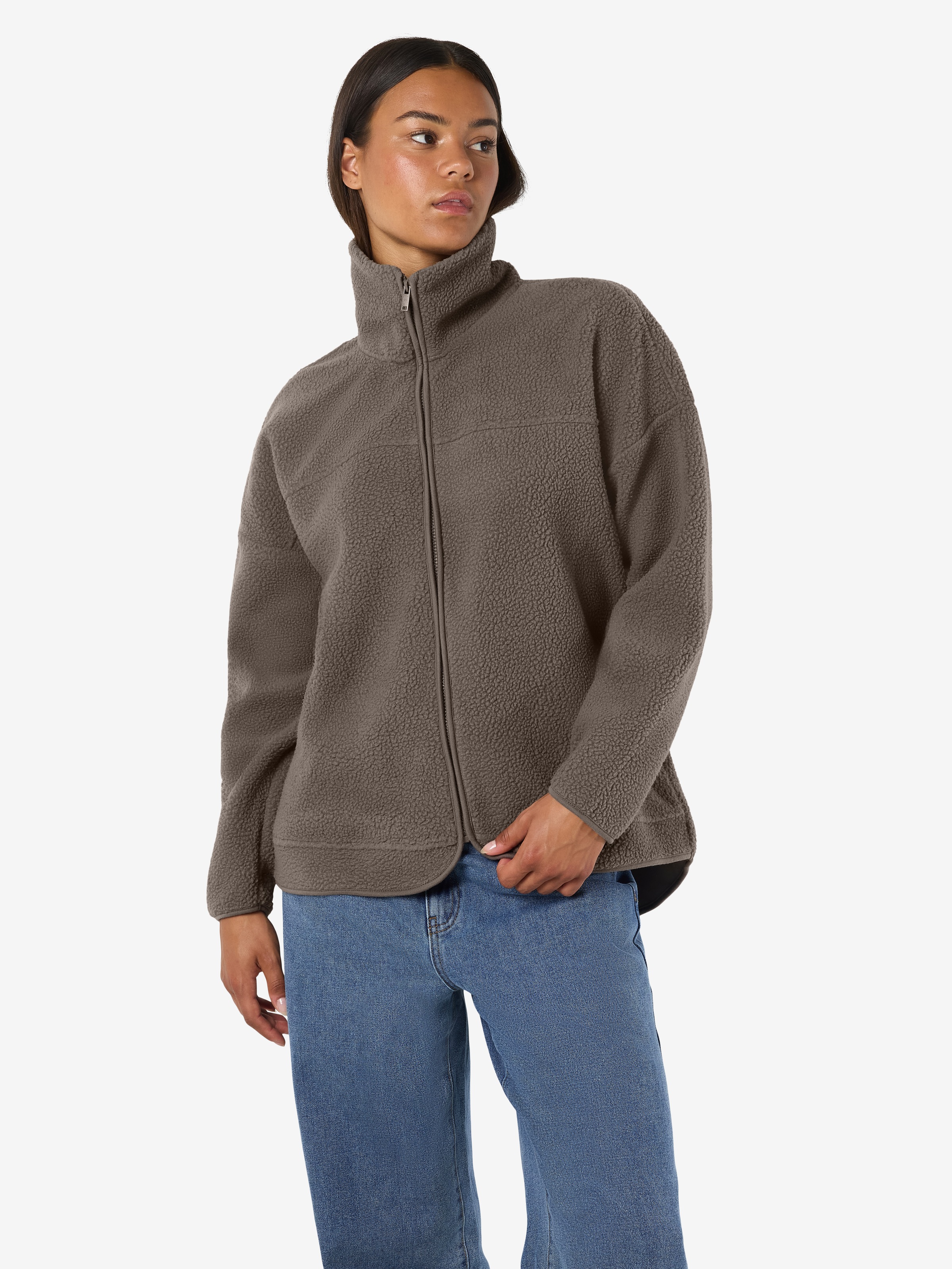 Noisy may Fleecejacke »NMCOZY L/S ZIP SWEATER JRS NOOS«