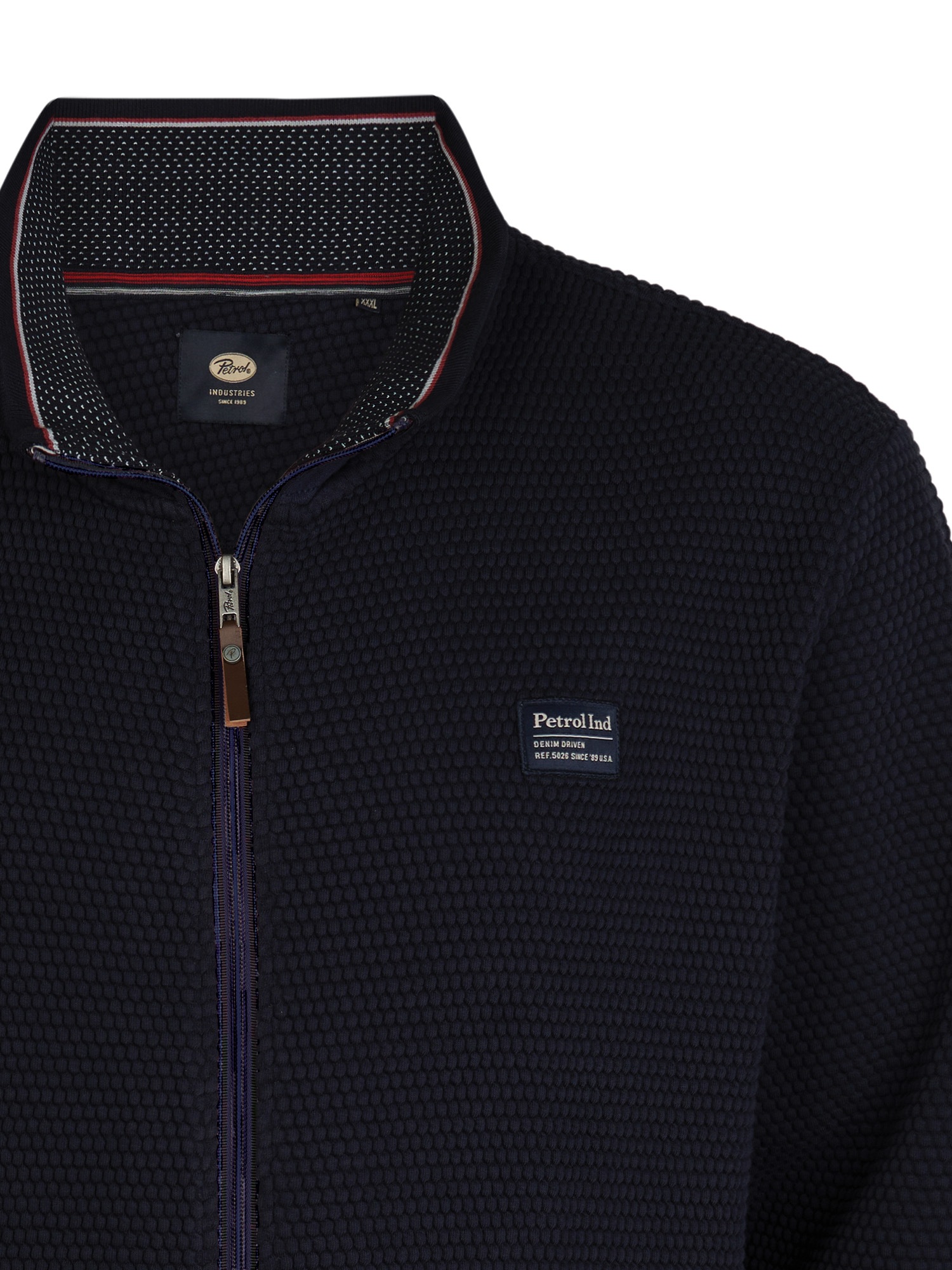 Petrol Industries Sweater mit Logo Stickerei