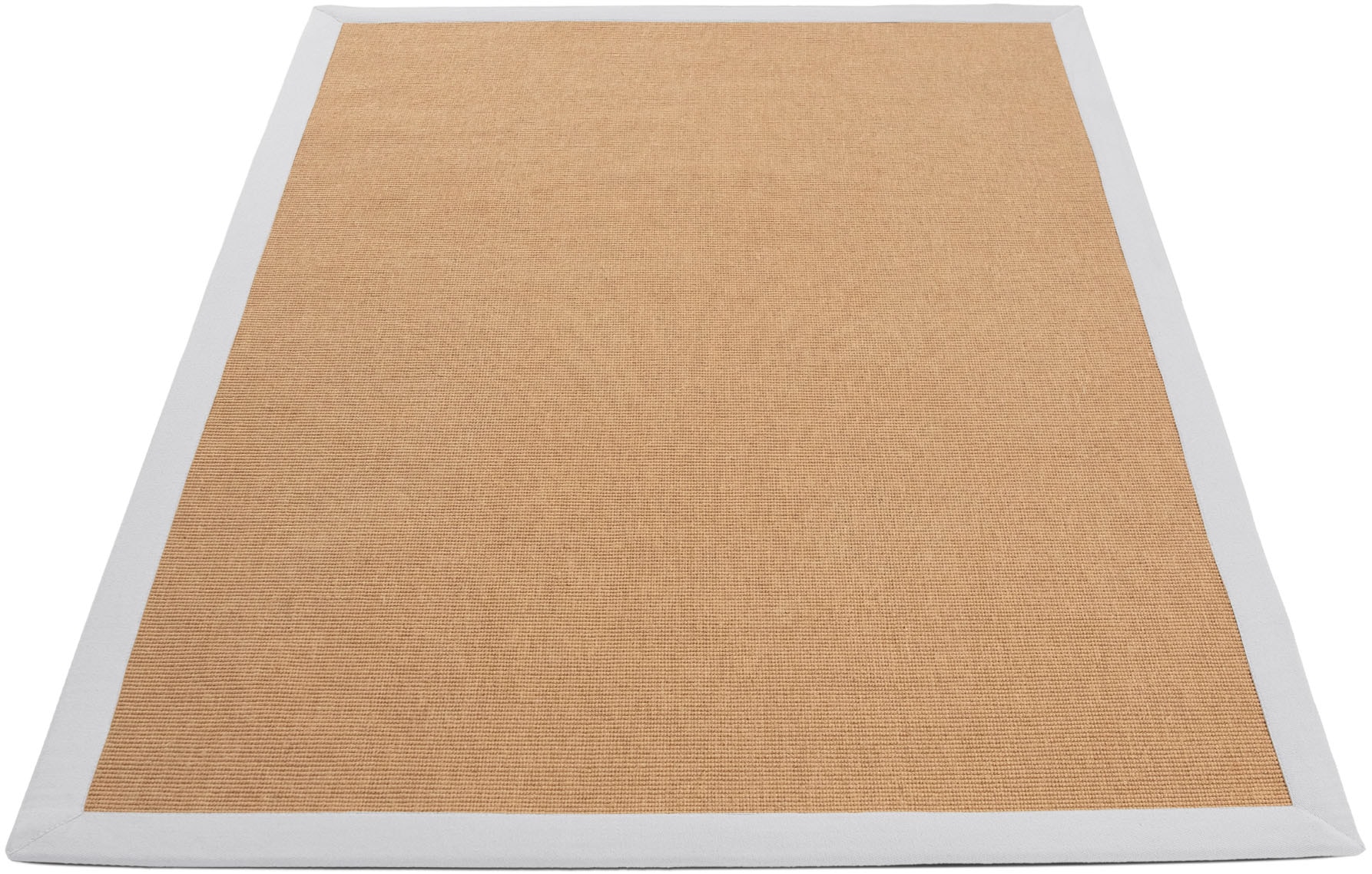 carpetfine Sisalteppich »Sisal«, rechteckig, 5 mm Höhe, mit farbiger Bordüre, Anti Rutsch Rückseite