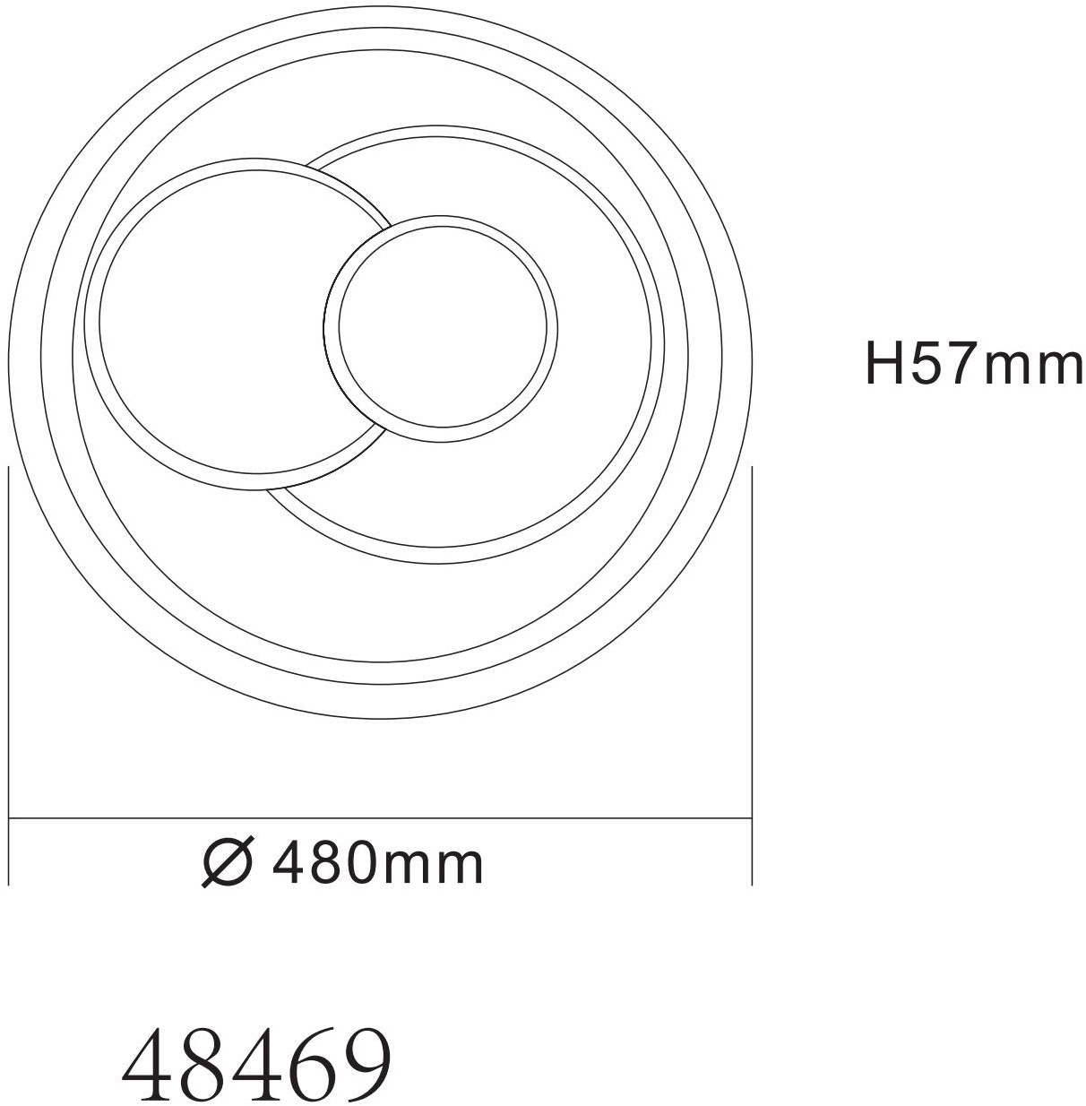 GLOBO LIGHTING Deckenleuchte »RUIZ I« LED-Modul 1 Stk. warmweiß - kaltweiß Deckenlampe Wohnzimmer-Leuchte Schlafzimmer-Leuchte Flur Küche