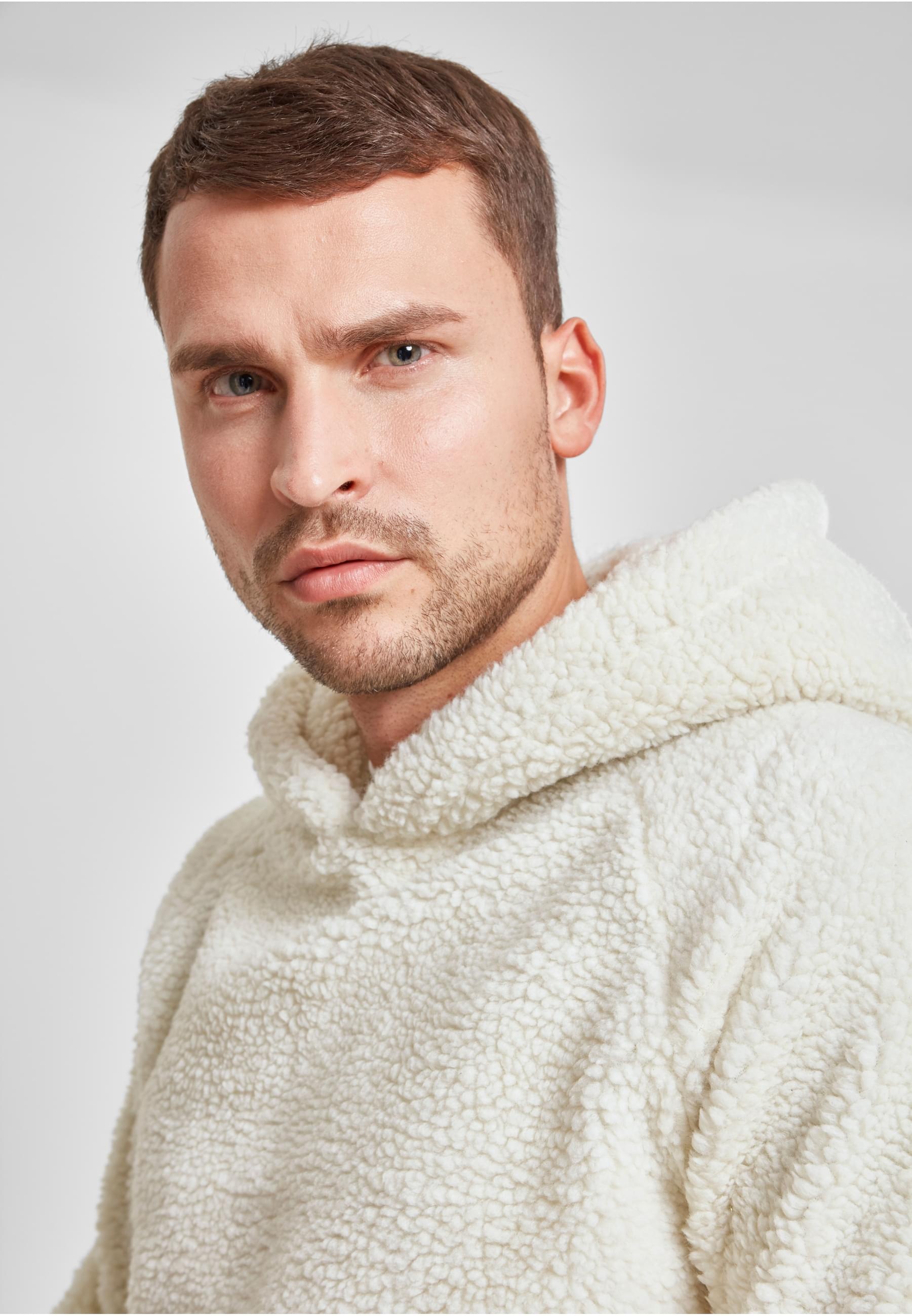 URBAN CLASSICS Sweatshirt »Urban Classics Herren Sherpa Hoody«, (1 tlg.)