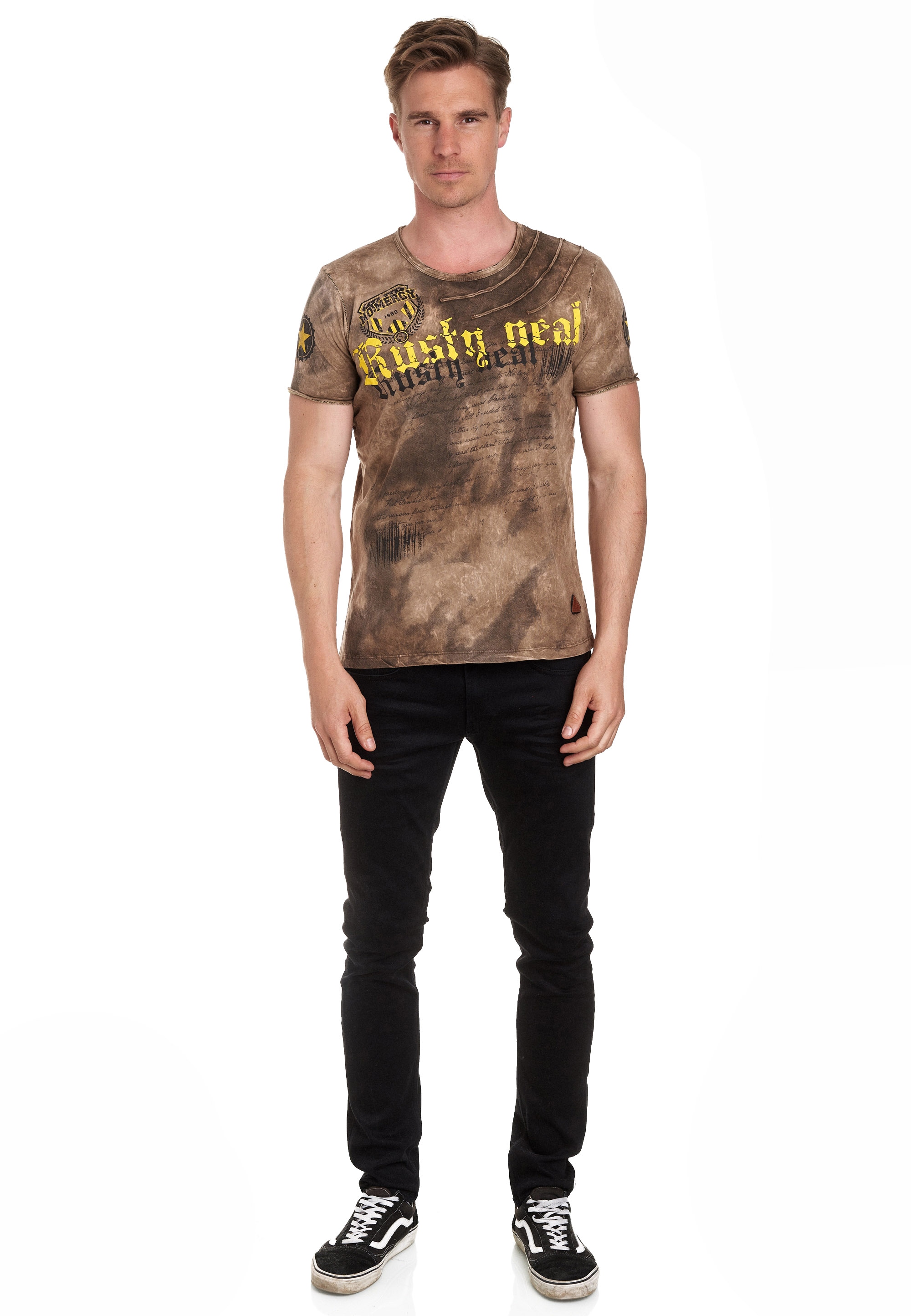 Rusty Neal T-Shirt, mit toller Batik-Optik günstig online kaufen