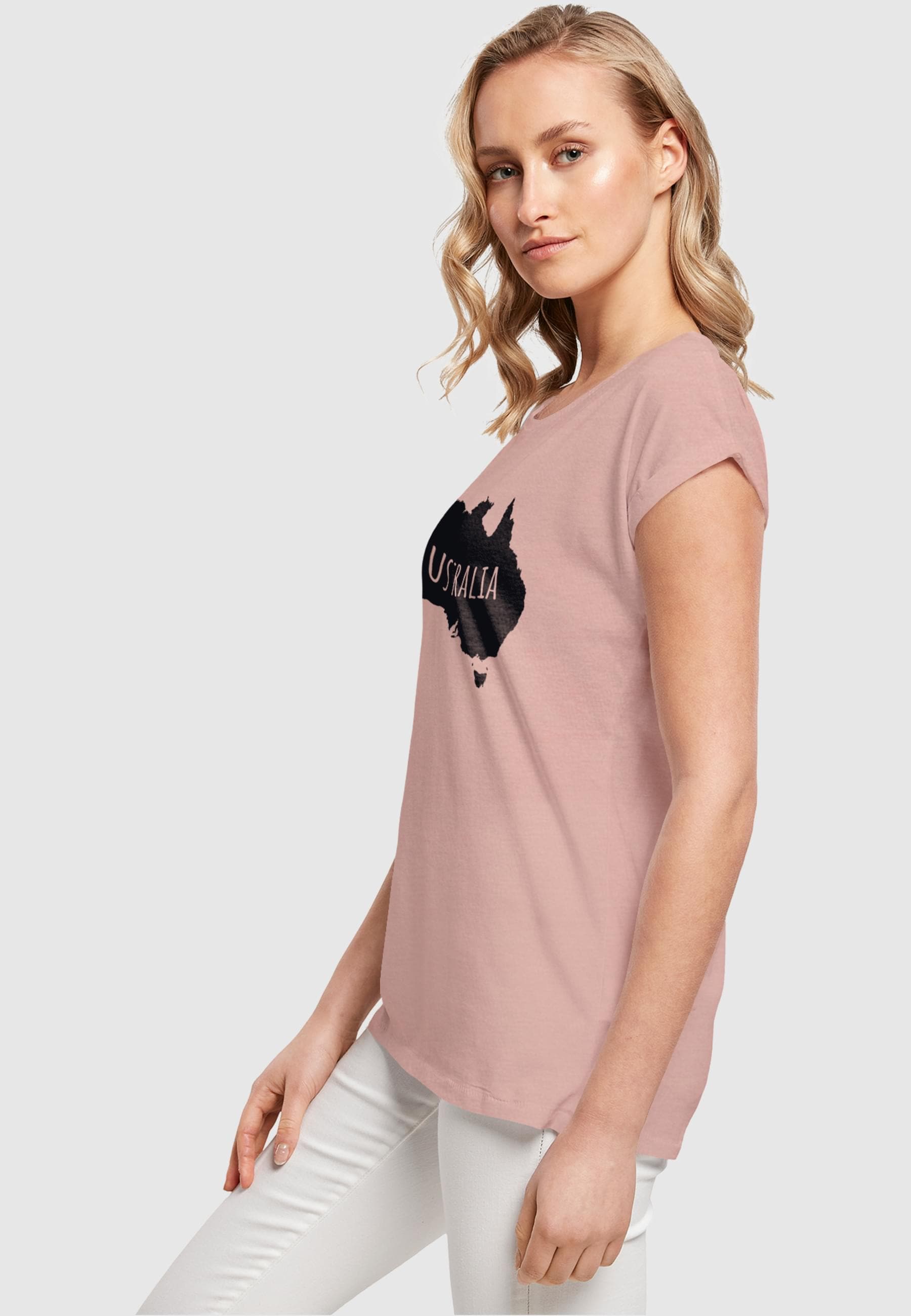 Merchcode T-Shirt »Merchcode Damen Ladies Australia Extended Shoulder Tee«, (1 tlg.)
