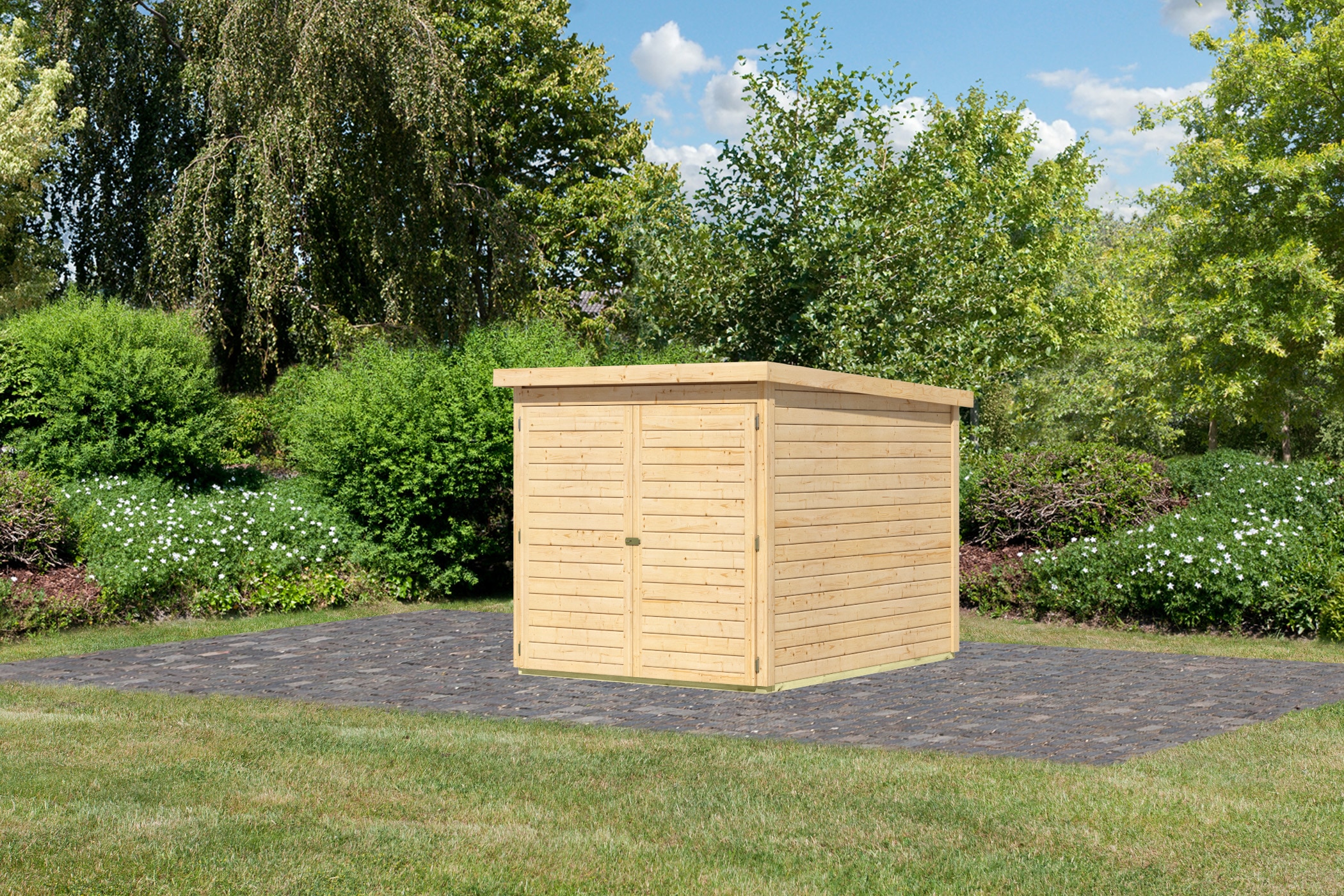 Karibu Fahrradbox »Fahrradgarage«, in verschiedenen Farben, BxTxH: 162,5x216x167 cm
