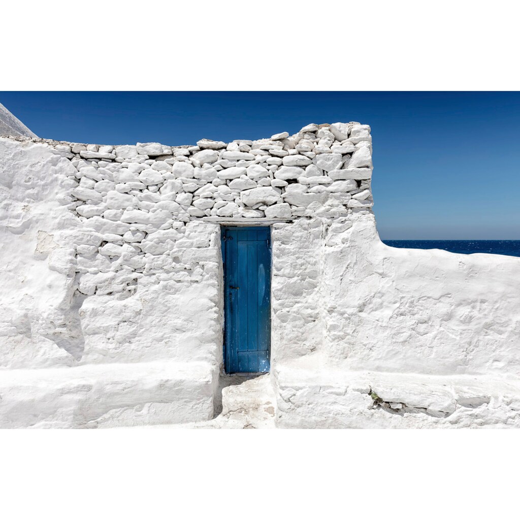 Papermoon Fototapete »Blaue Tür«