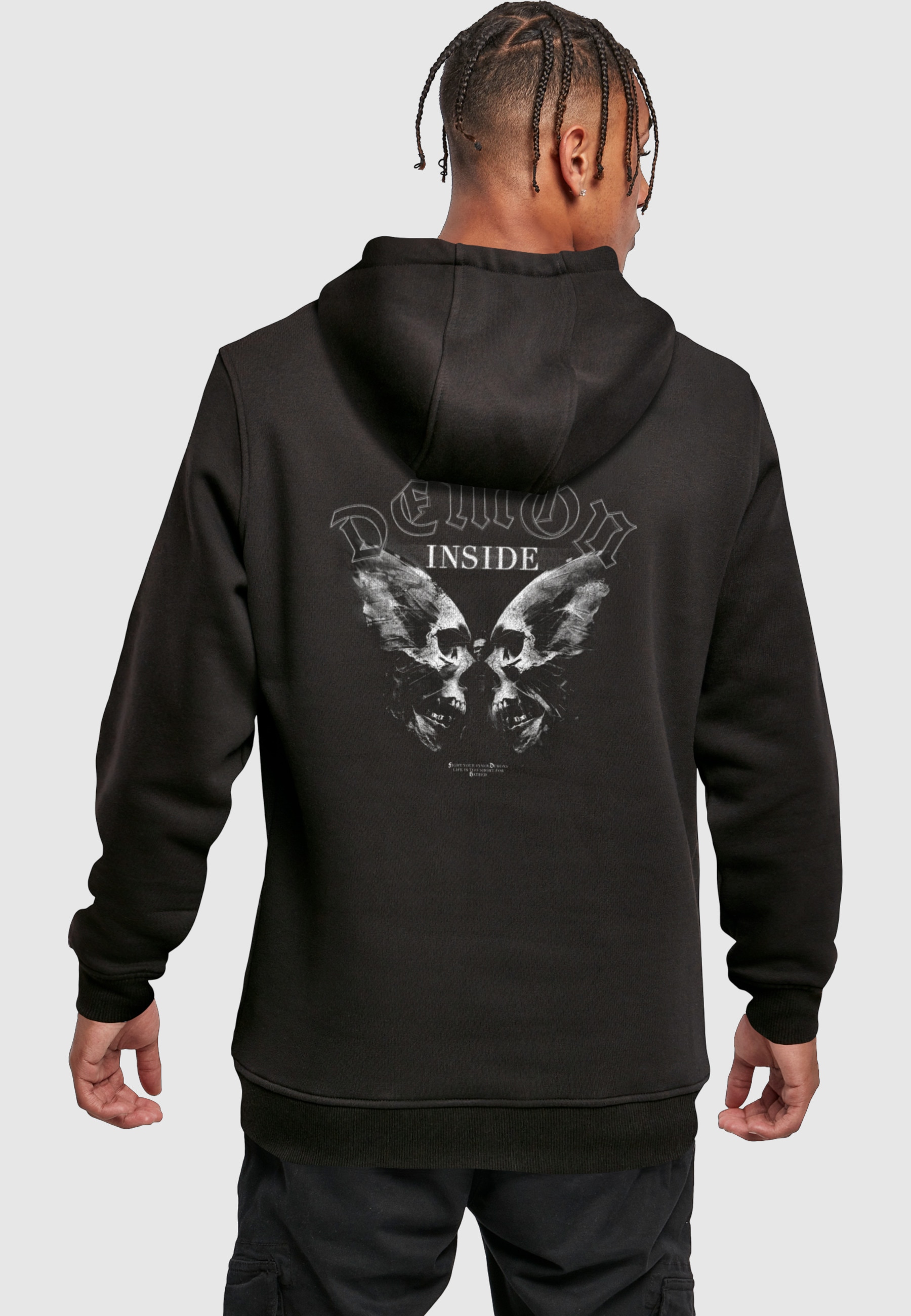MisterTee Kapuzenpullover "MisterTee Skull Butterfly Hoody" 1 Stk. günstig online kaufen