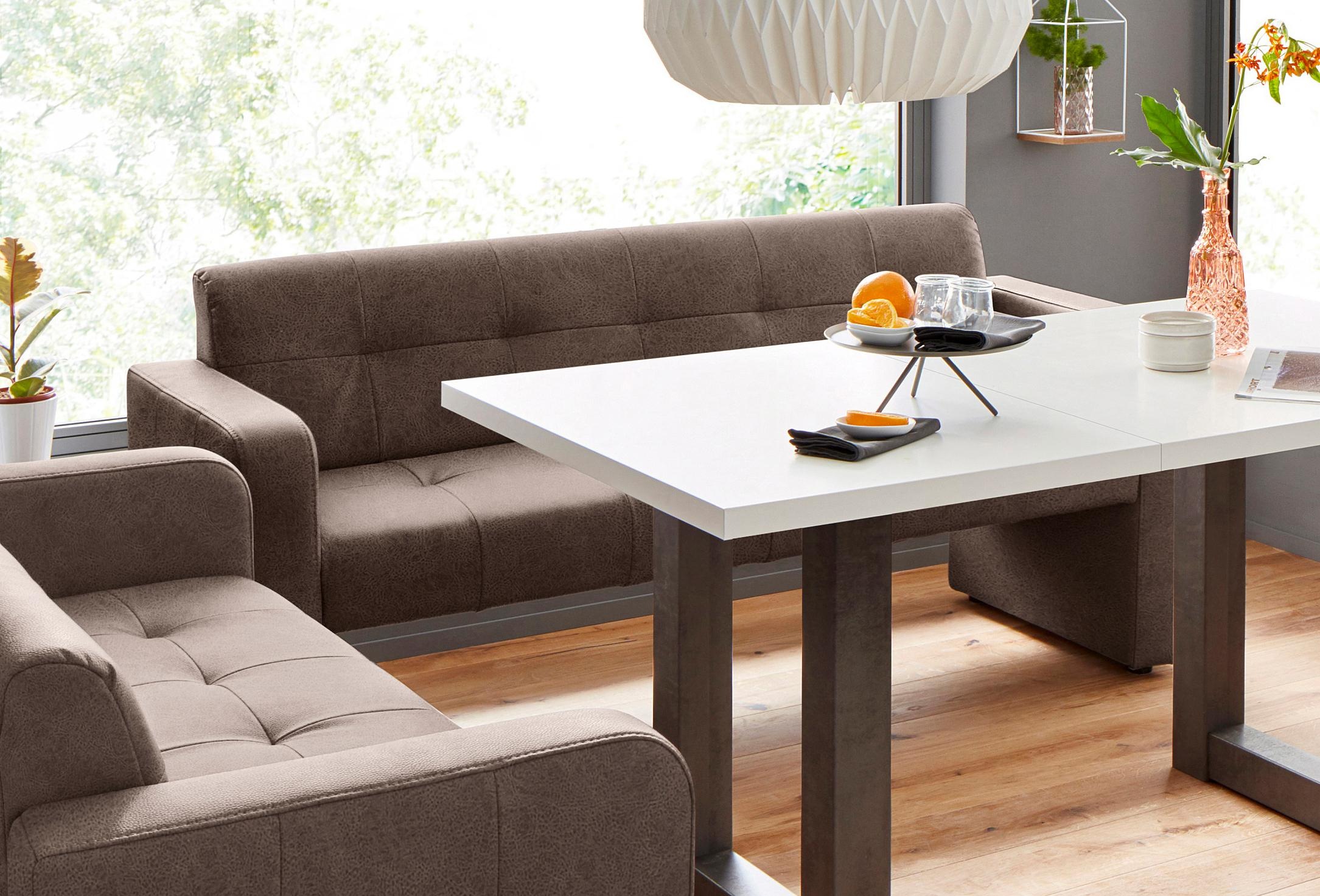 exxpo - sofa fashion Polsterbank »Barista Küchensofa mit Komfortsitzhöhe 49cm«, tolle Detailverarbeitung, frei im Raum stellbar