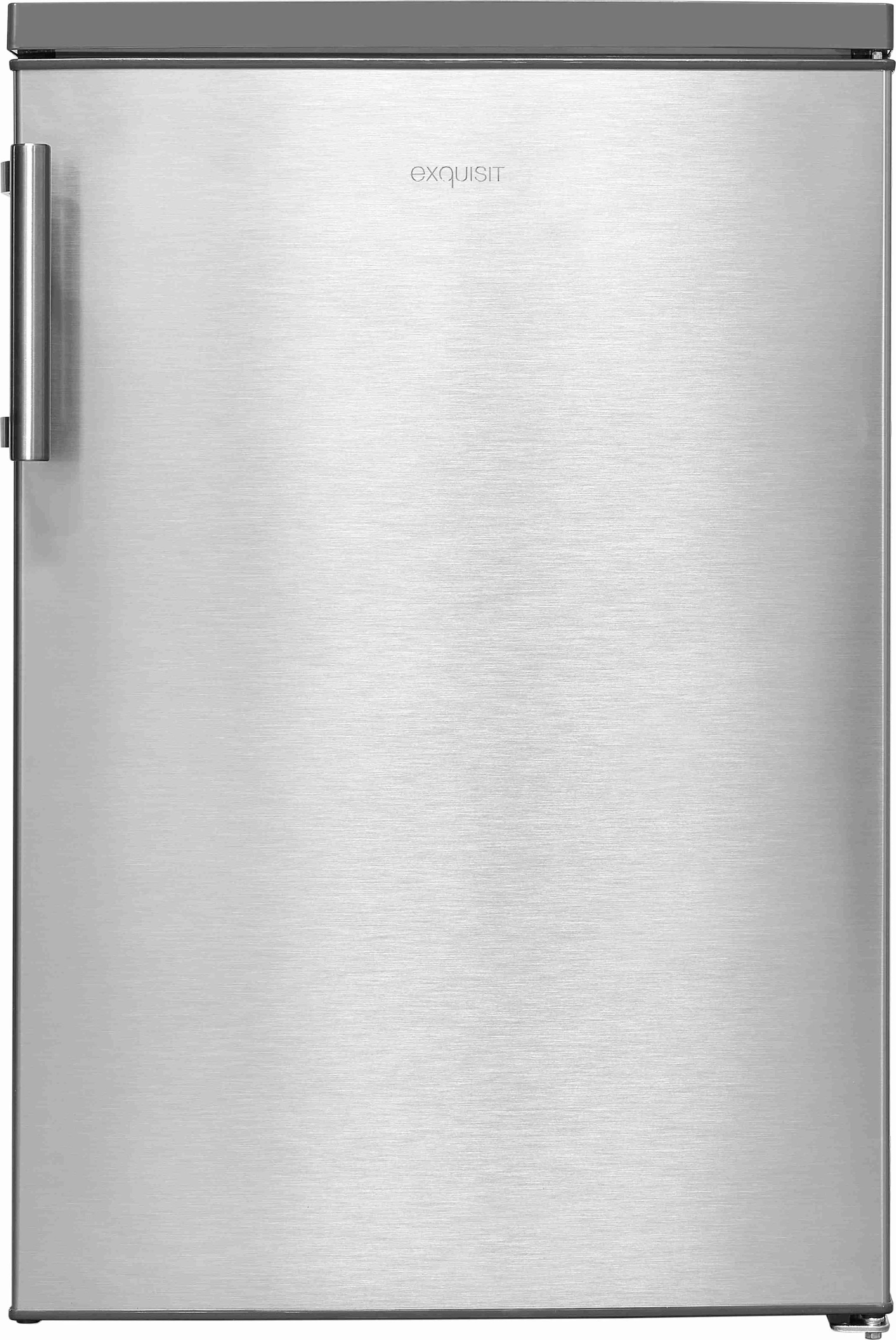exquisit Kühlschrank »KS16-4-H-010D inoxlook«, Energieeffizienzklasse D, 120 Liter Nutzinhalt, 4 Sterne Gefrieren