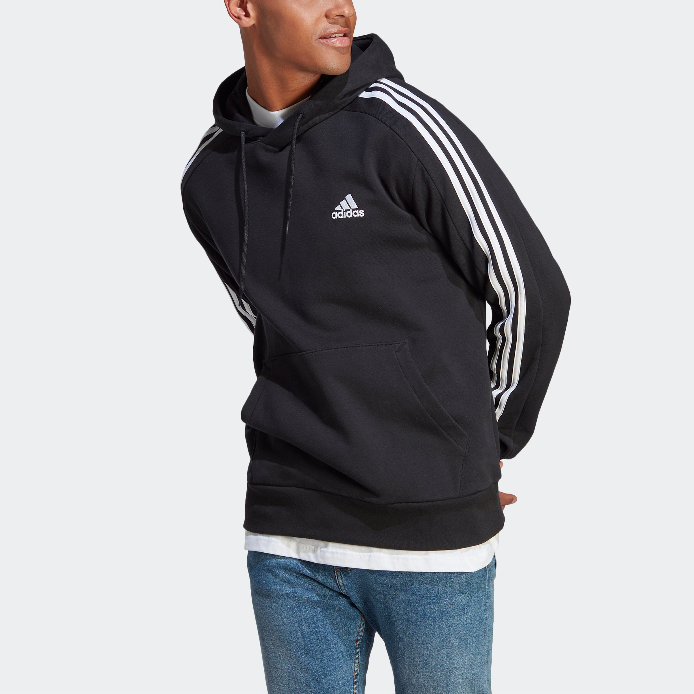 adidas Sportswear Kapuzensweatshirt "ESSENTIALS FRENCH TERRY 3STREIFEN HOOD günstig online kaufen