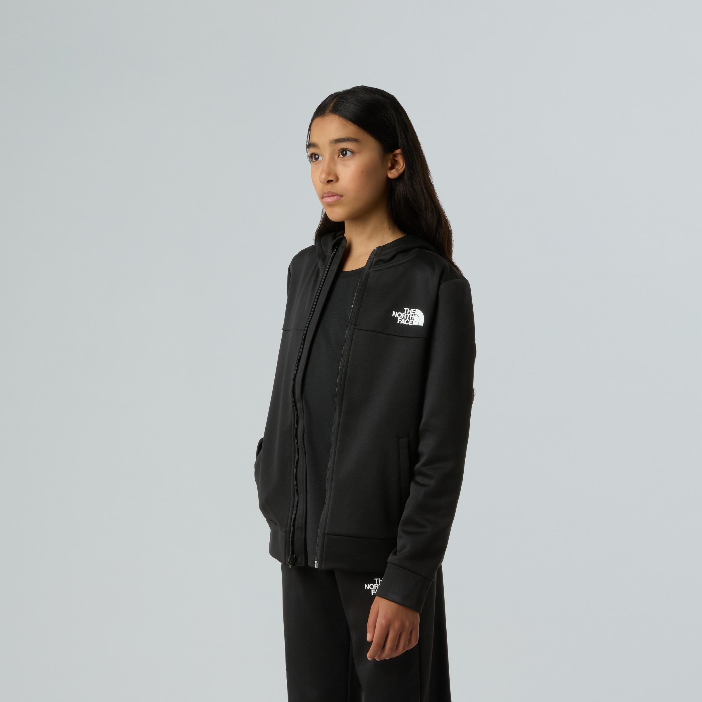 The North Face Fleecejacke »TEEN REAXION FZ HOODIE«, (1 St.)