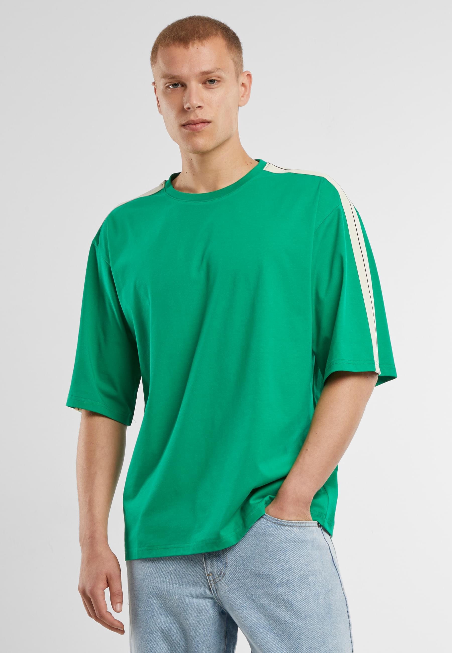 URBAN CLASSICS T-Shirt »Urban Classics Tennis Core Tee«, (1 tlg.)