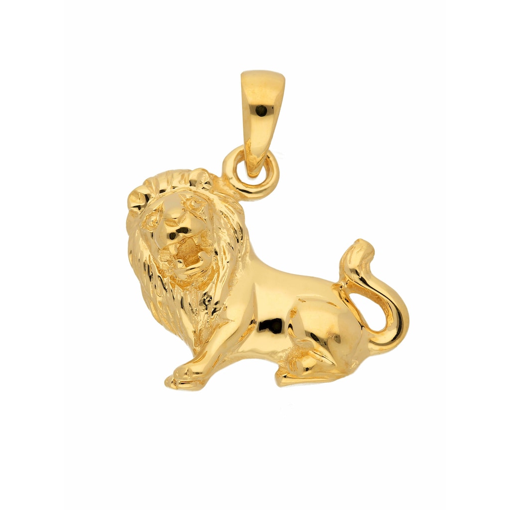 Adelia´s Kettenanhänger »585 Gold Sternzeichen Anhänger Löwe«