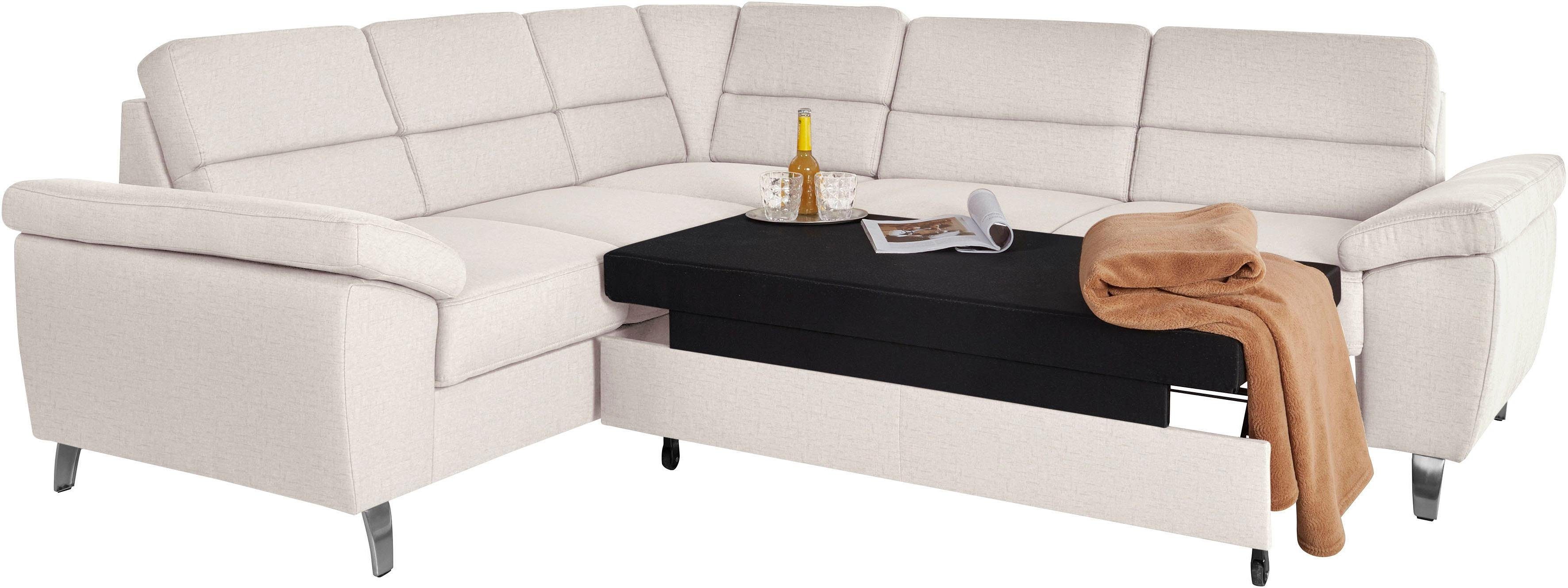 Thumbnail - sit&more Ecksofa "Sorano L-Form" wahlweise mit Bett- und Relaxfunktion, inkl. Bettkasten