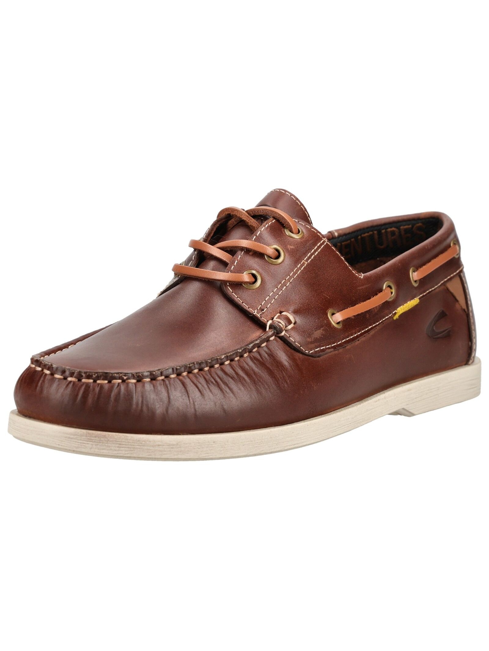 Bootsschuh CAMEL ACTIVE "camel active Halbschuhe Nubukleder", Herren, Gr. 42, braun, Nubukleder, Schuhe Bootsschuh