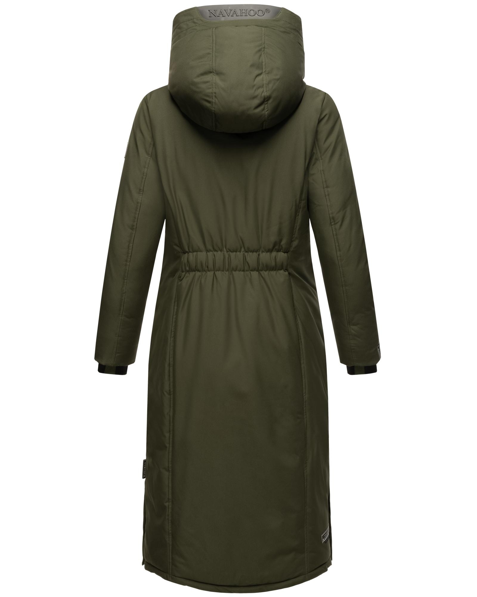 Thumbnail - Navahoo Wintermantel "Wolkenfrost XIV" Extralanger Damen Mantel mit Kapuze