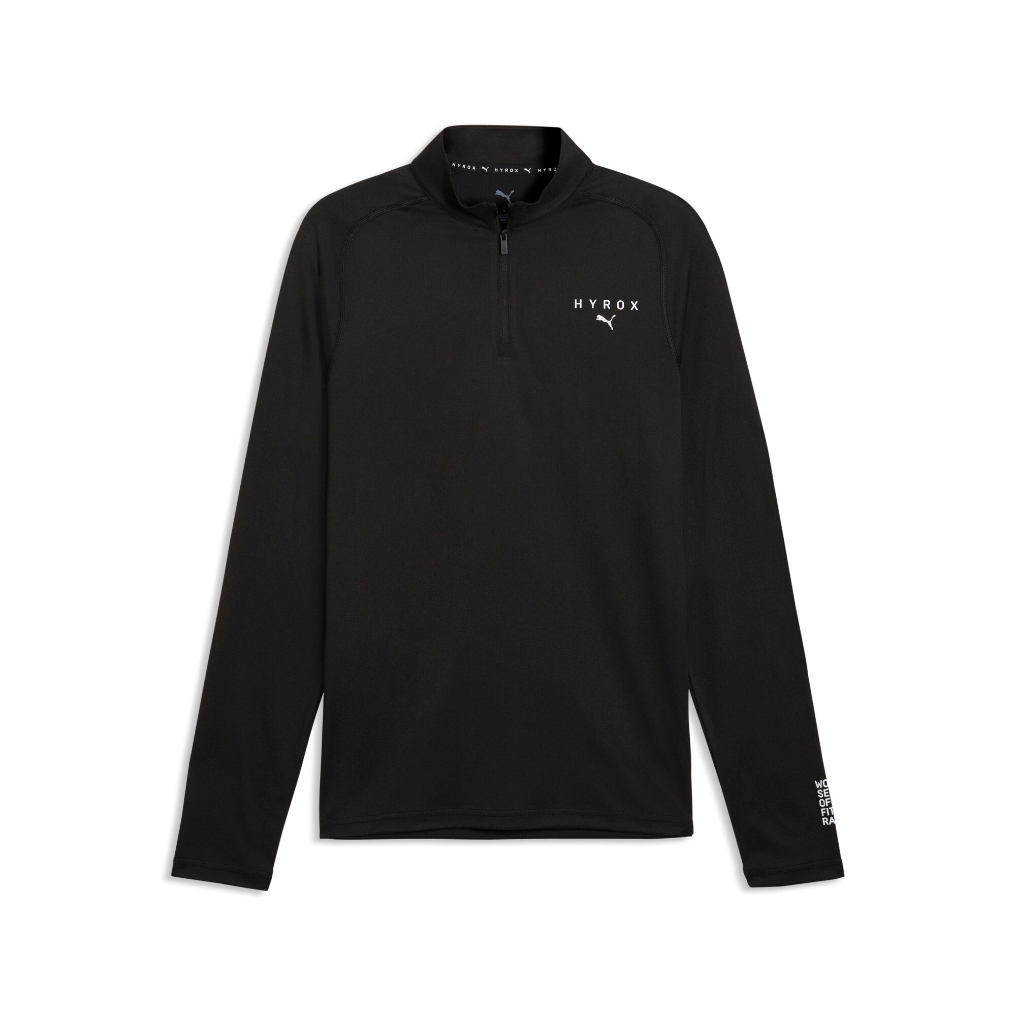 PUMA Trainingsshirt "M X HYROX 14 ZIP" Regular Fit, atmungsaktives Material, schnell trocknend