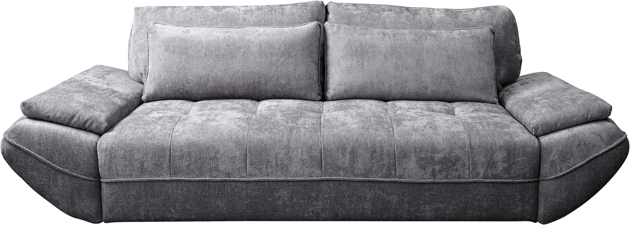 exxpo - sofa fashion Big-Sofa inkl. Bettfunktion und Bettkasten,toller Sitzkomfort, Steppung im Sitz