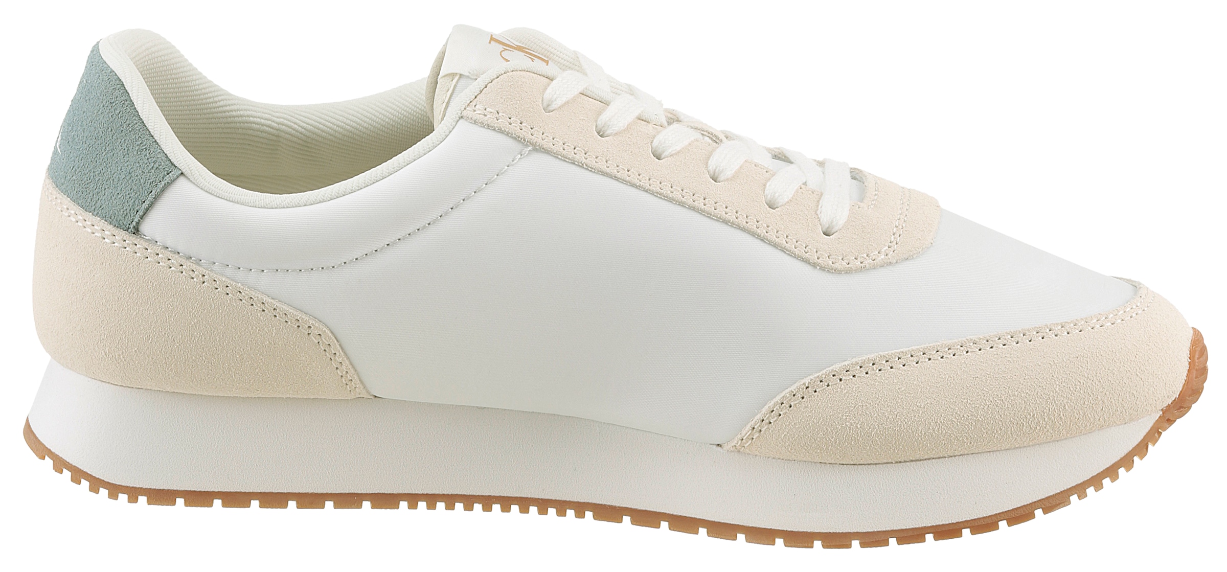 Calvin Klein Jeans Plateausneaker »RETRO RUNNER ICONIC SNK«, Freizeitschuh, Schnürschuh, Halbschuh mit seitlichem CK-Logo