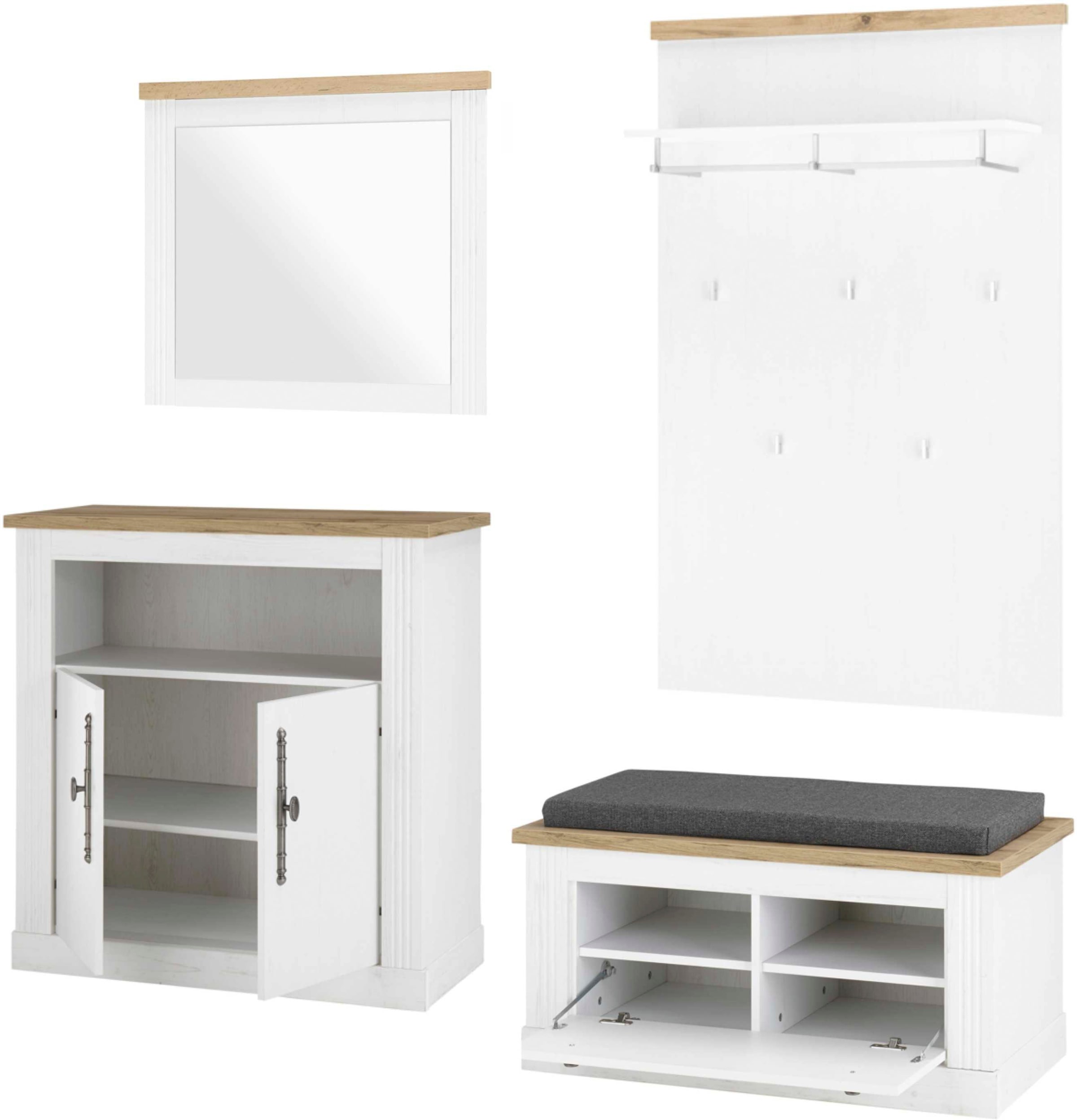 Home affaire Garderoben-Set "WESTMINSTER TOPSELLER", (4 St., Schuhbank, Spi günstig online kaufen