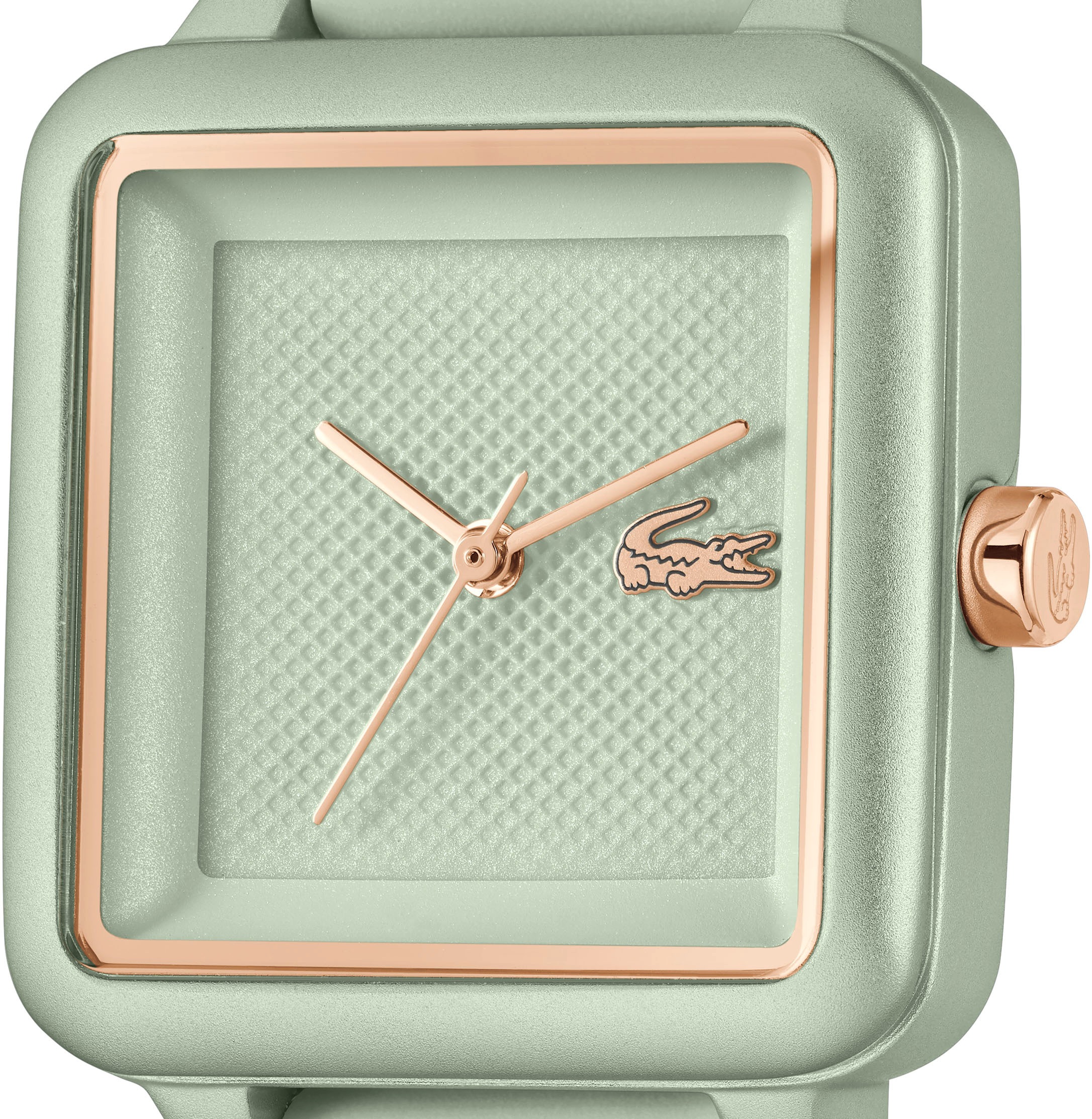 Quarzuhr LACOSTE "LACOSTE.12.12 FLOW", grün, Armbanduhren, Damen, Quarzuhr, Armbanduhr, Damenuhr, analog, Silikonarmband 4