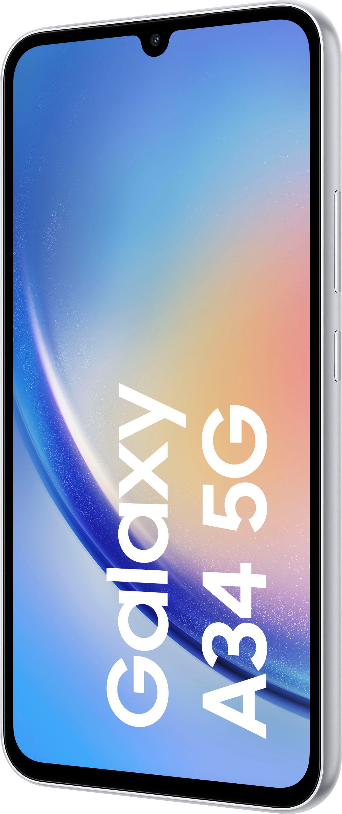 Samsung Smartphone »Galaxy A34 5G 256GB«, silber, 16,65 cm/6,6 Zoll, 256 GB Speicherplatz, 48 MP Kamera