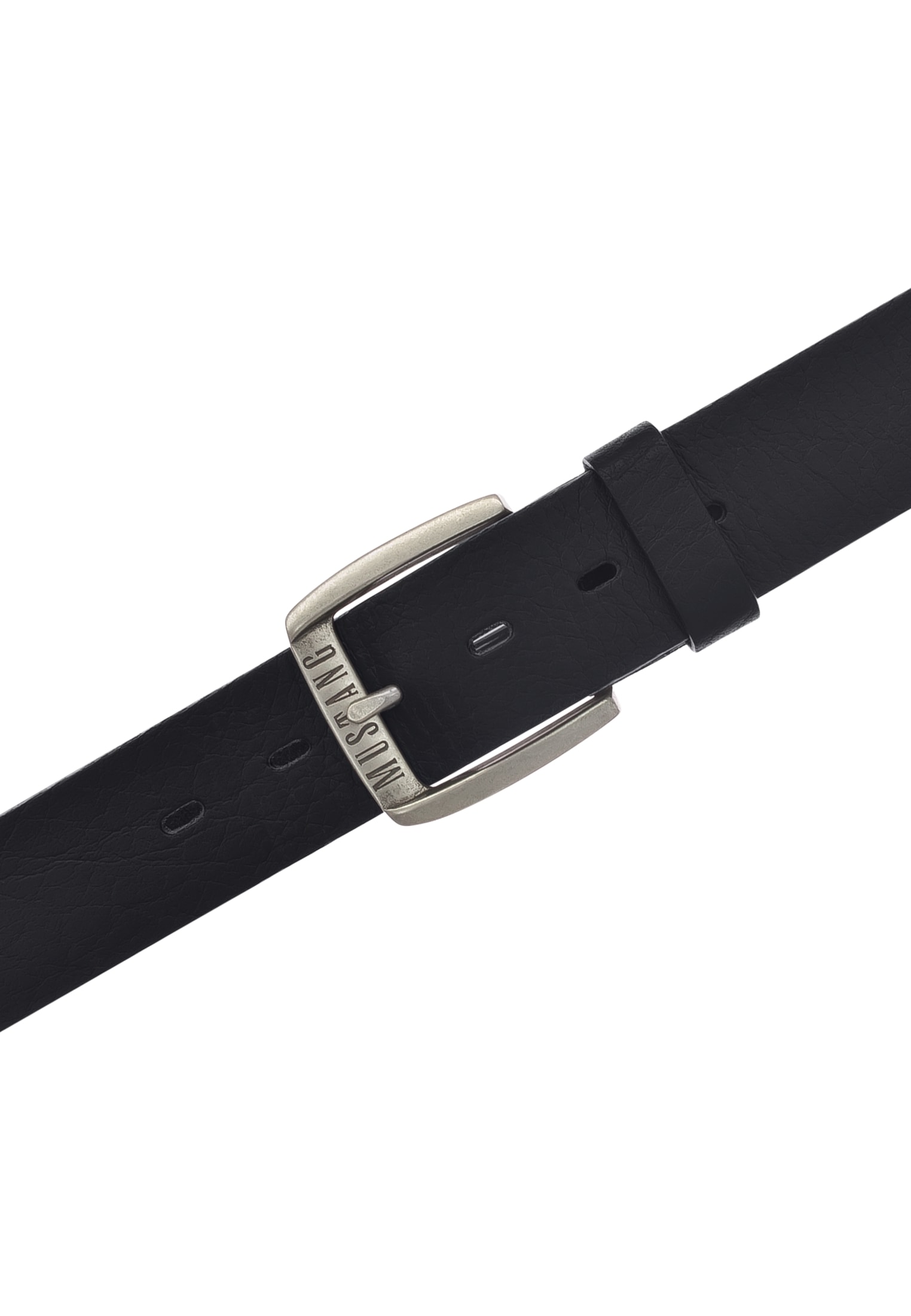 MUSTANG Ledergürtel, Genarbtes Vollleder mit Glanz, 4 cm