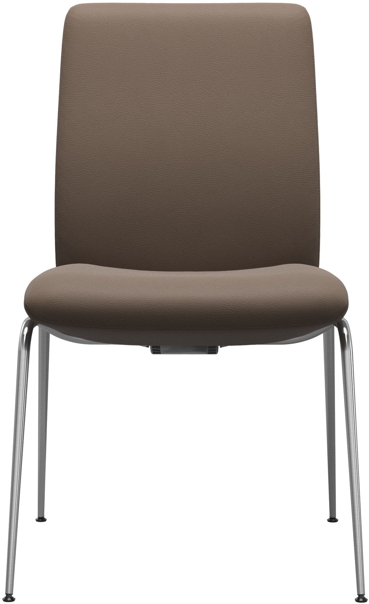 Polsterstuhl STRESSLESS "Laurel", braun (mole batick, chrom matt), B:57cm H:92cm T:59cm, Leder BATICK: BATICK ist ein leicht korrigiertes, durchgefärbtes und genarbtes Möbelleder, bei dem die meisten Unebenheiten und Spuren in der Regel entfernt wurden.,  2