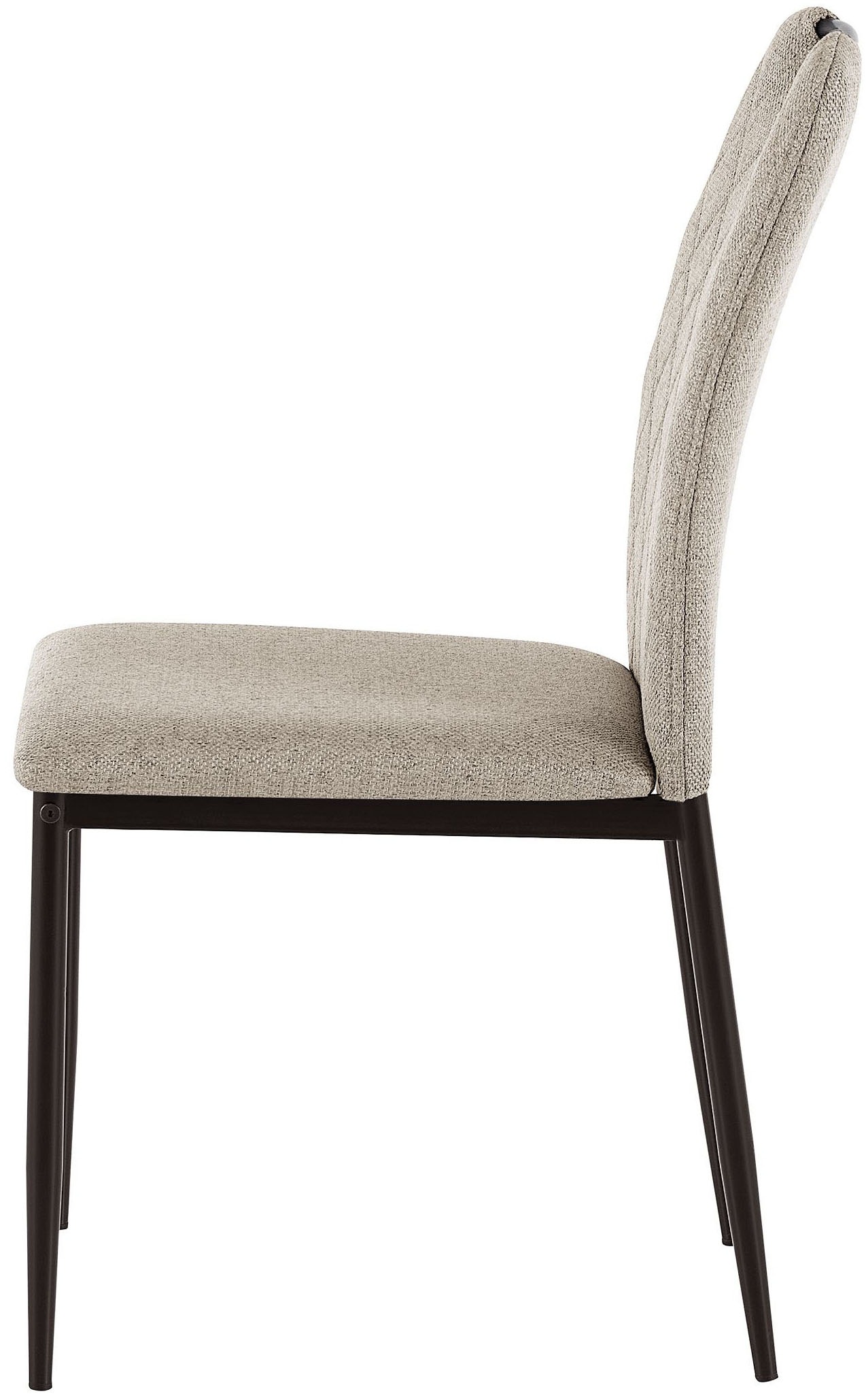 OTTO home Esszimmerstuhl »Rom« (Set) 2 Stk.bequemer Stuhl mit hochwertigem Stoffbezug und Griff im Rücken