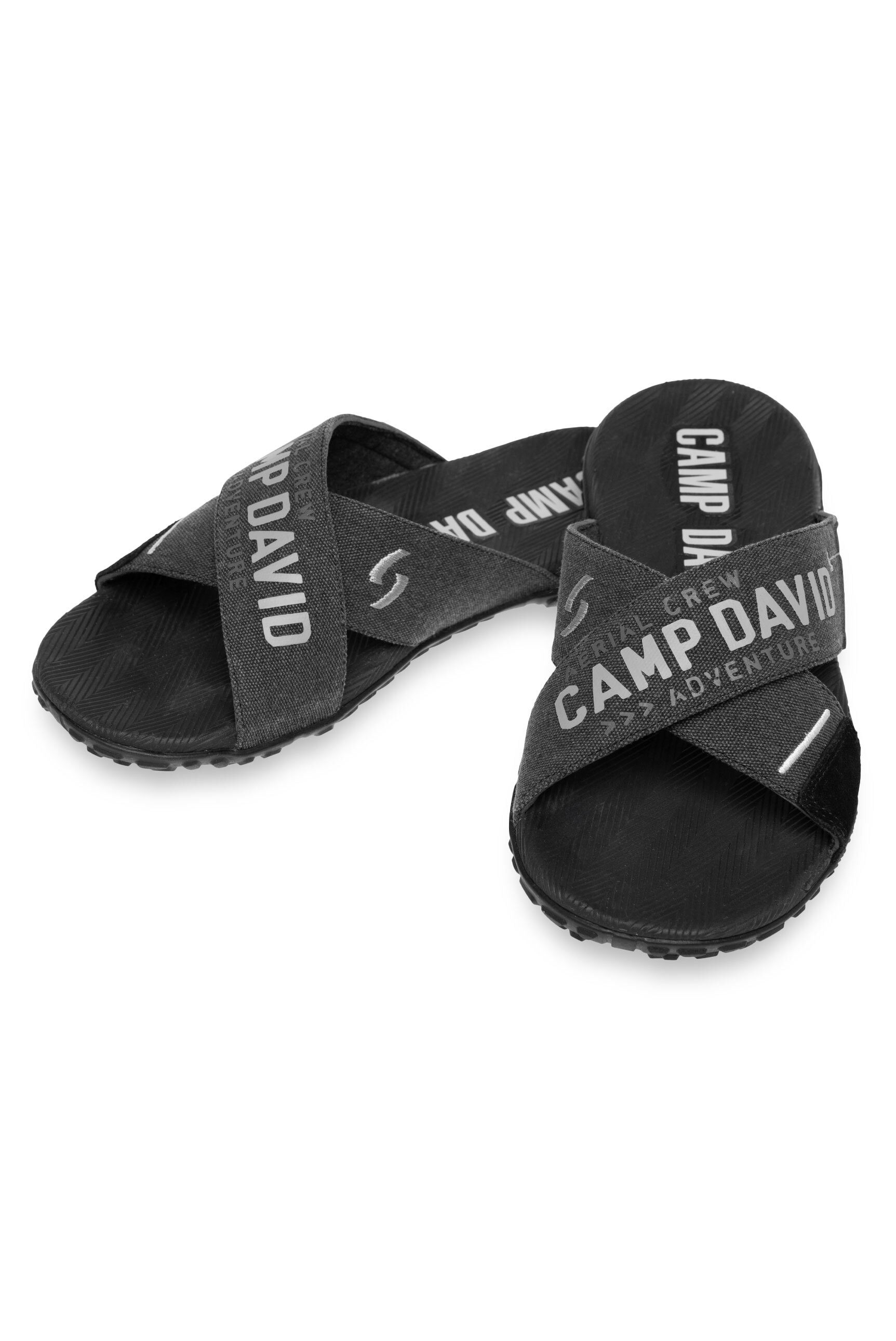 CAMP DAVID Pantolette, mit Stickerei