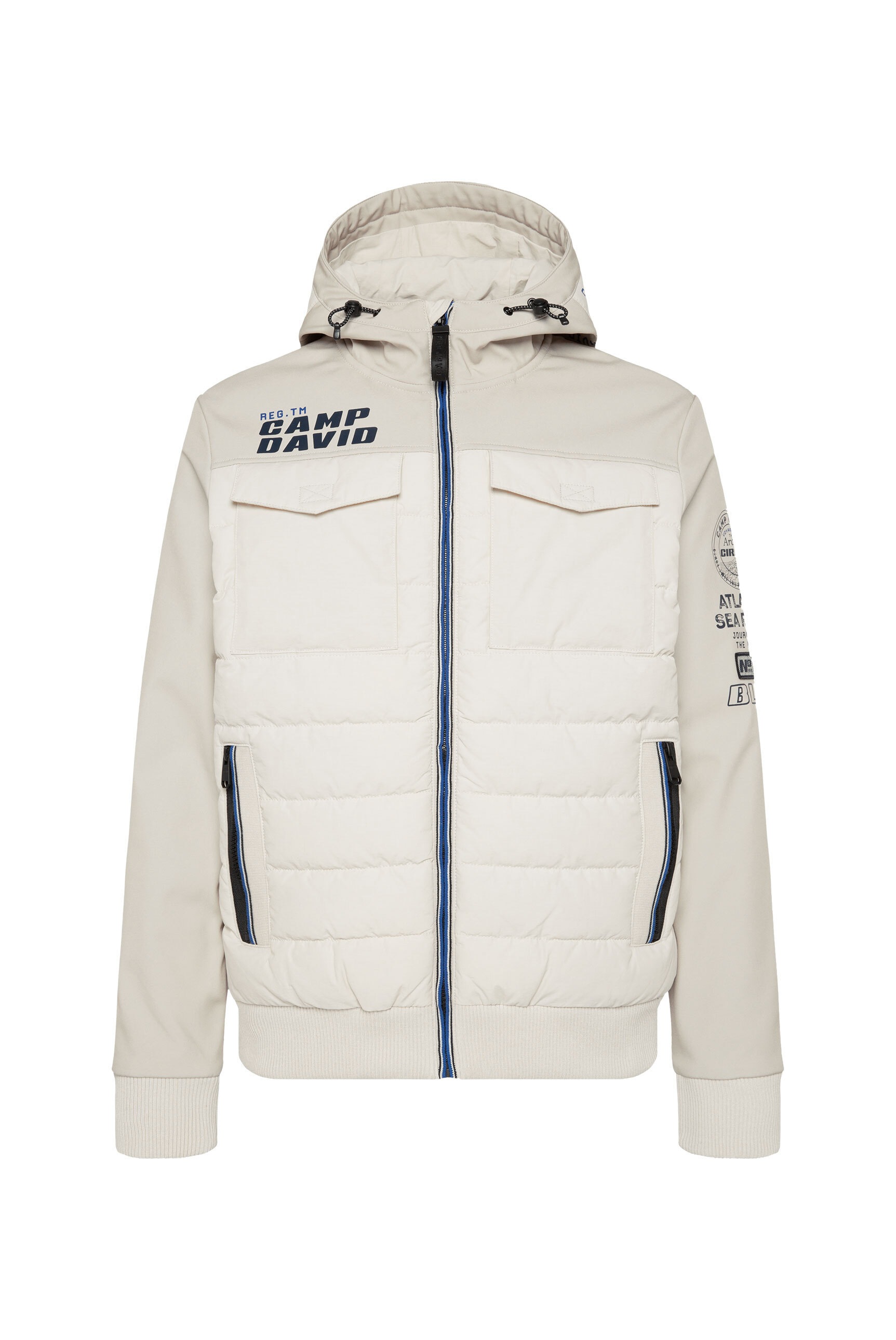 CAMP DAVID Winterjacke, mit Kapuze, mit Brusttaschen