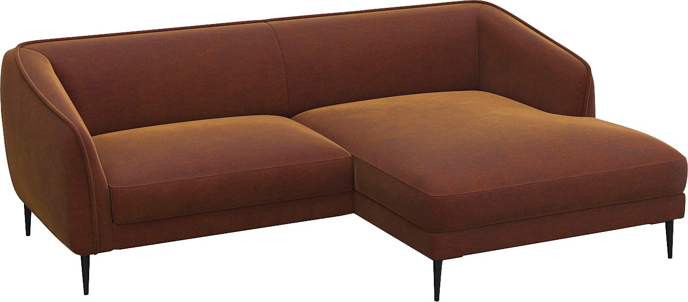 FLEXLUX Ecksofa "Belle Designsofa, bequem durch Kaltschaum im Sitz, OTTOs C günstig online kaufen