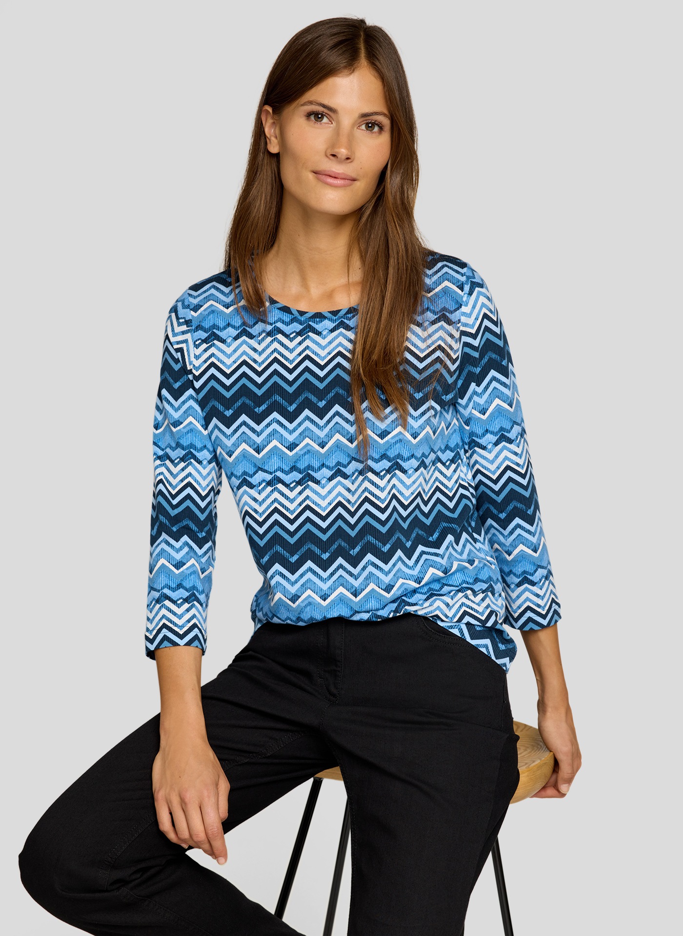 Rabe 3/4-Arm-Shirt, mit All-Over Print günstig online kaufen