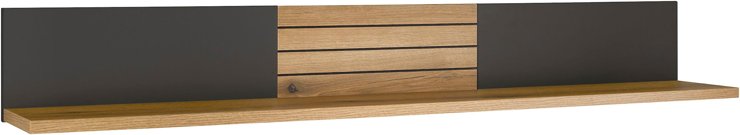 set one by Musterring Wandboard "Quincy" 1 Stk. tlg. Schwebende L-Form, in Anthrazit/Lichtgrau, großzügige 150 cm