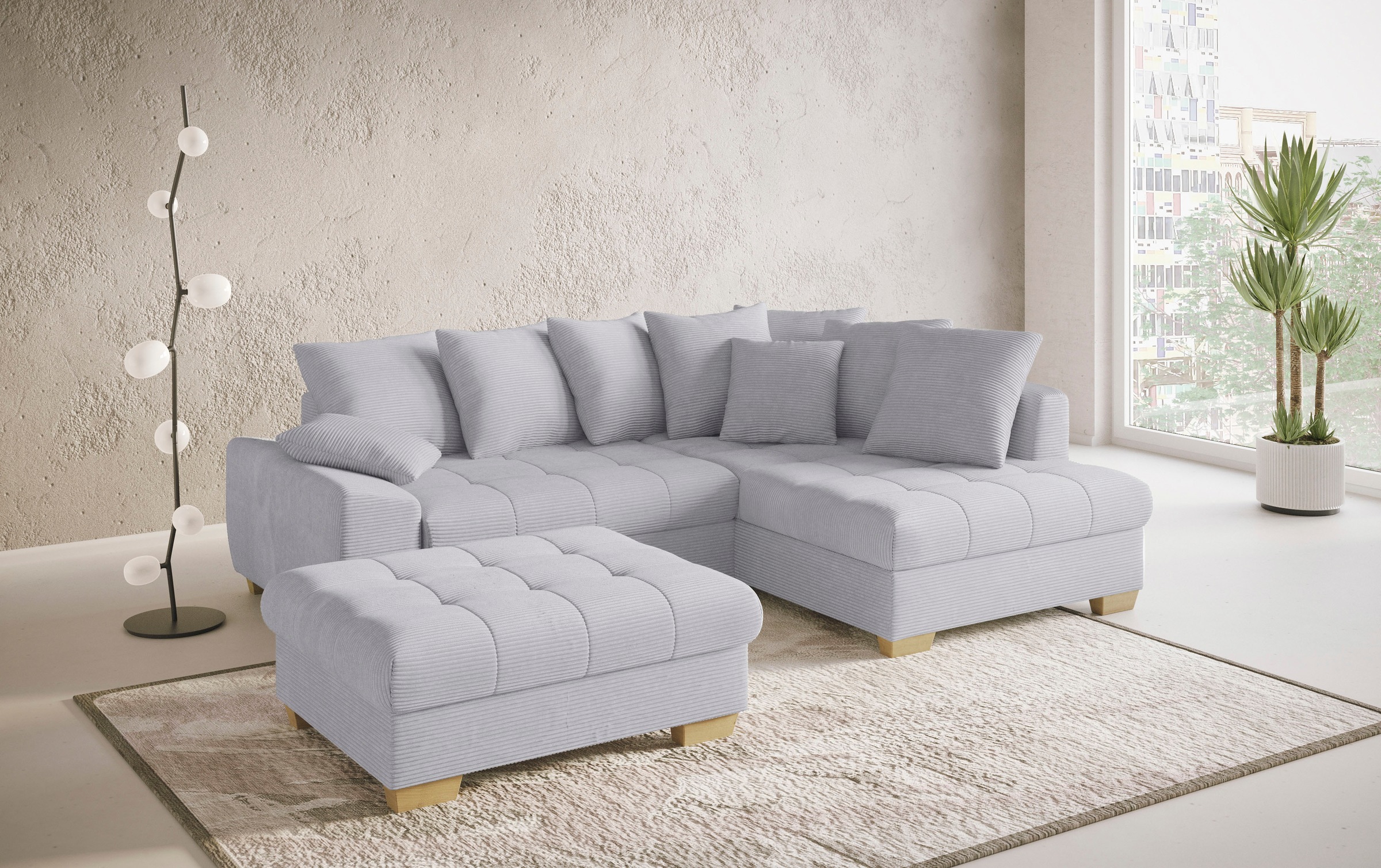 Mr. Couch Hocker "Nikita II" passend zu der Garnitur, wahlweise mit Kaltsch günstig online kaufen